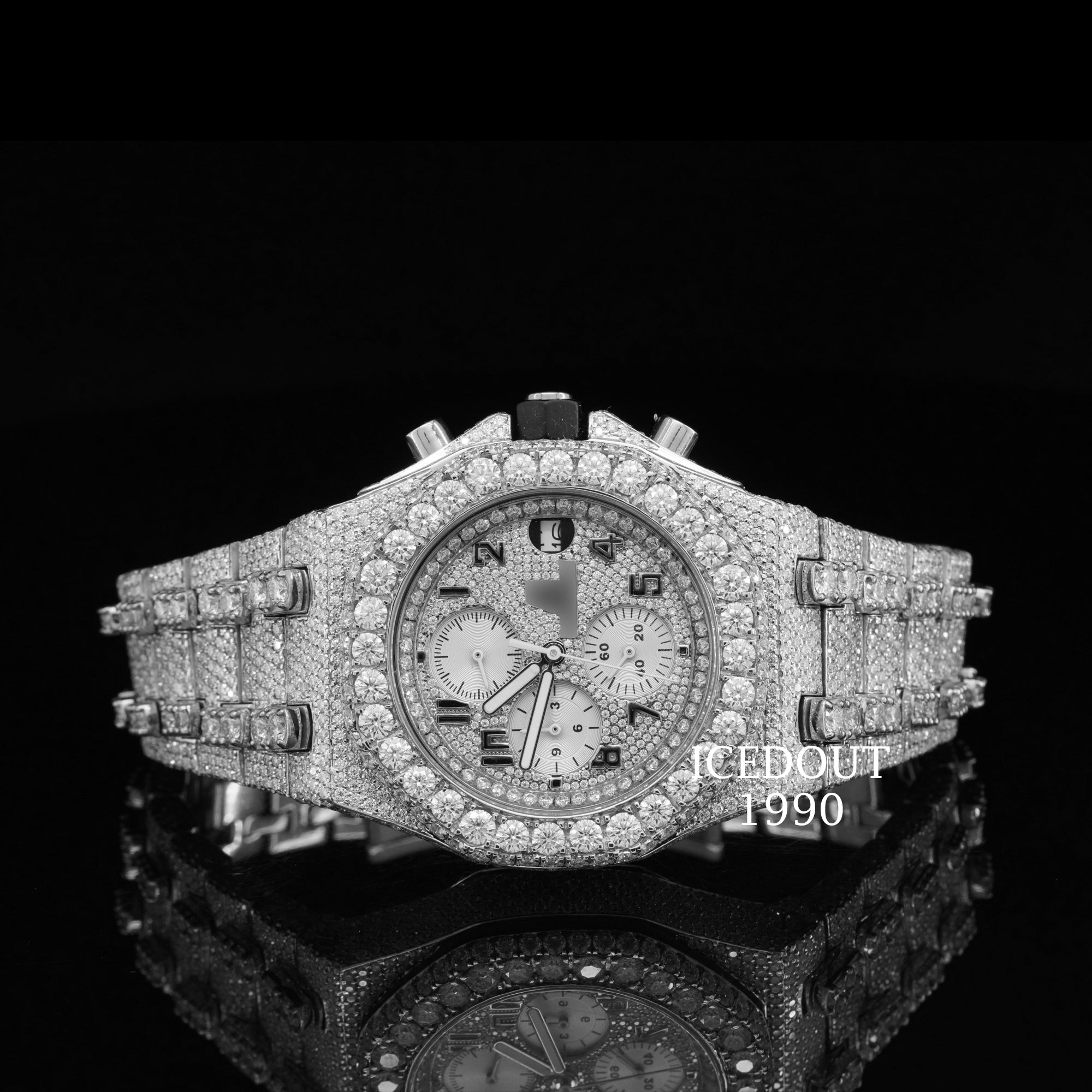 Totally Automatic Moissanite Diamond Fully Iced Out Limited Edition Wrist Watch For Men