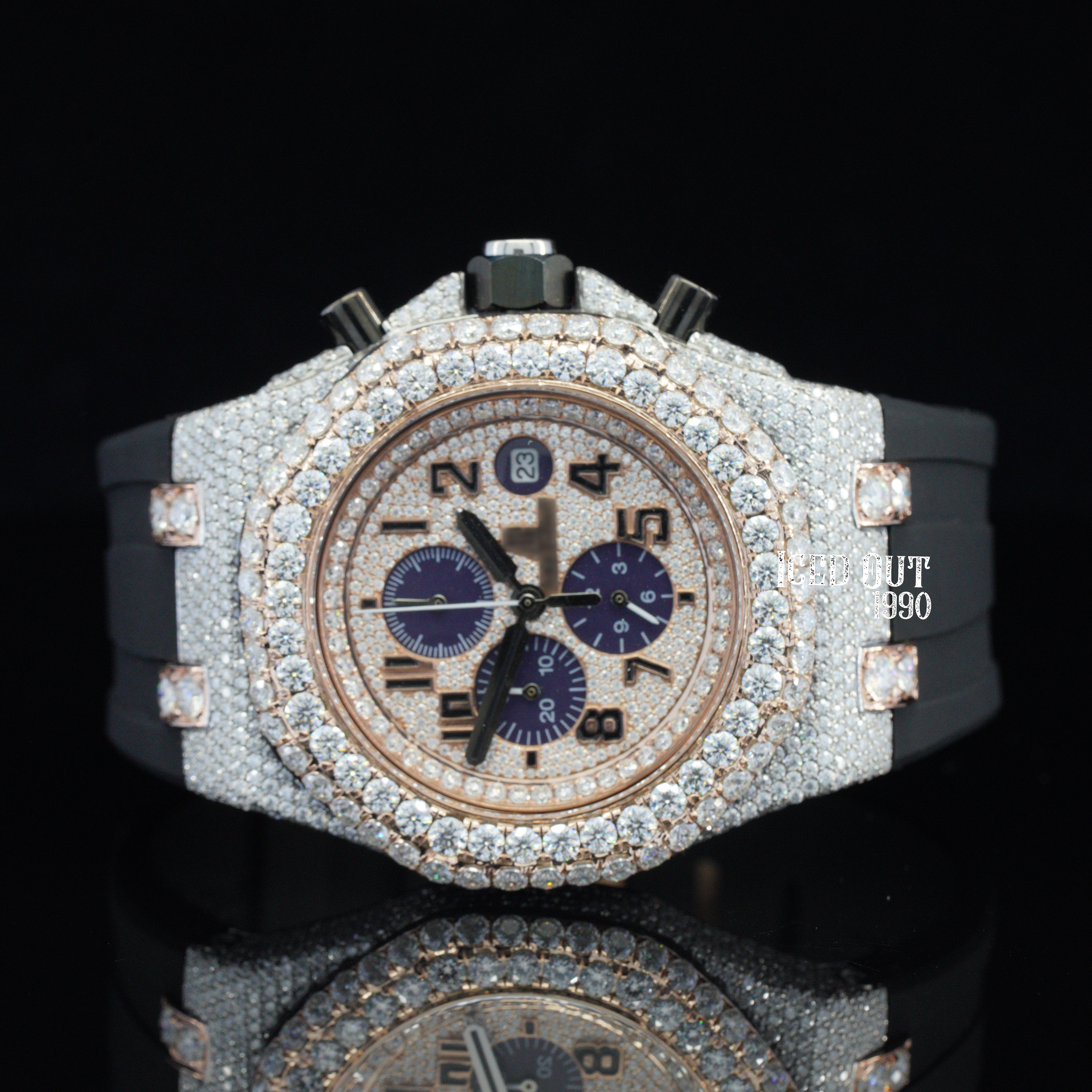 Moissanite Iced Out Hip Hop Watch For Men