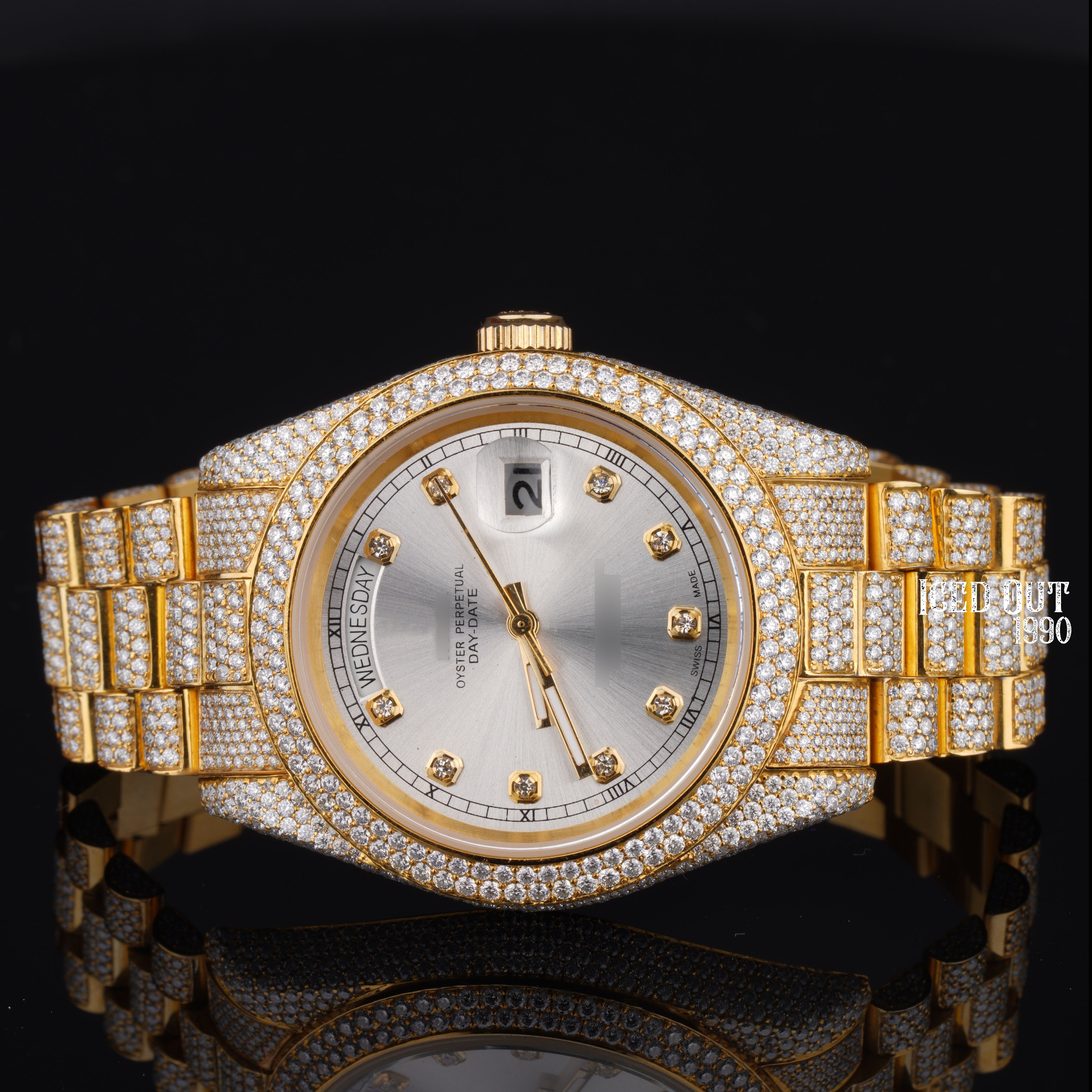 Luxuries Hip Hop Moissanite Diamond Crystal Iced Out Watch