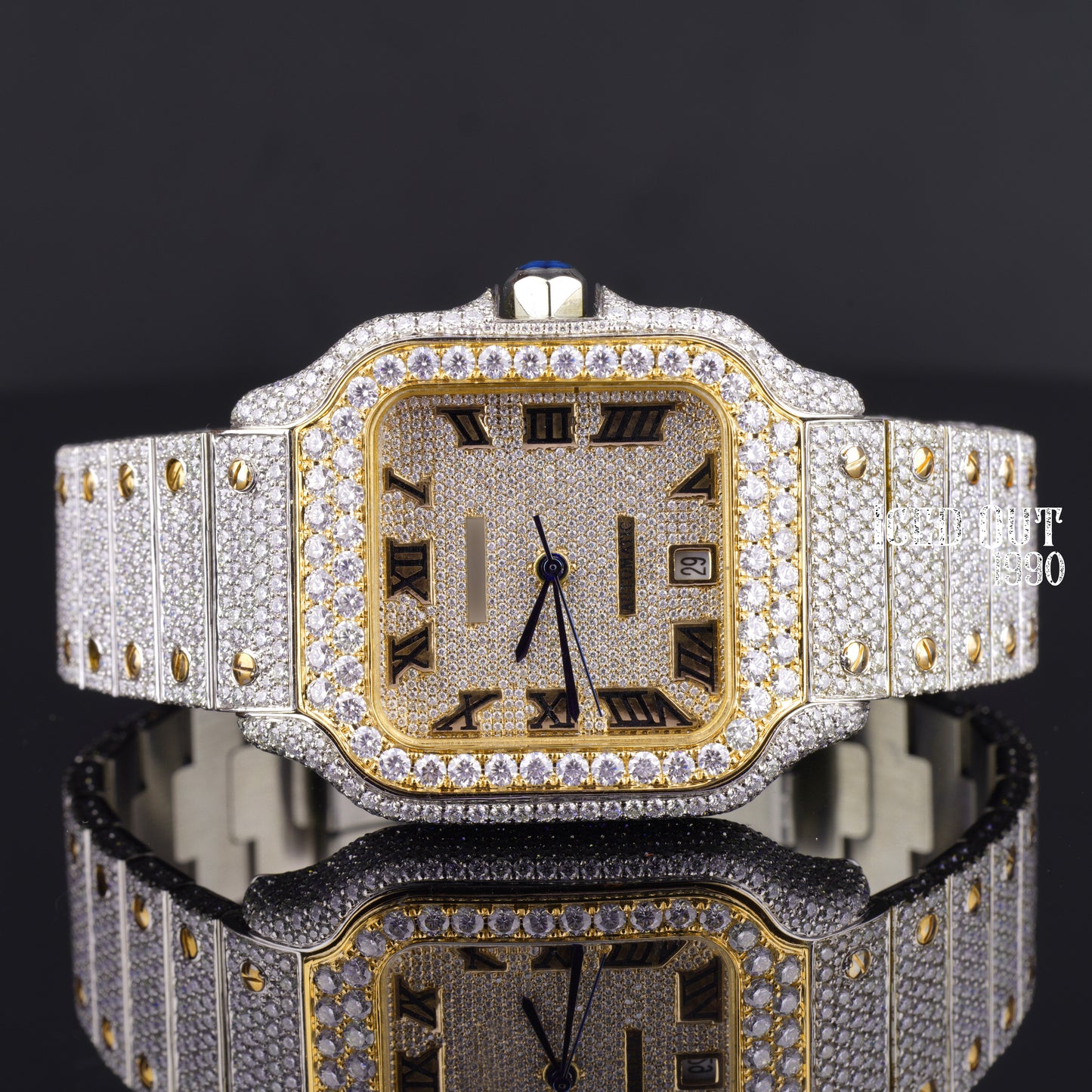 Best Iced Out Moissanite Diamond Hip Hop Watch