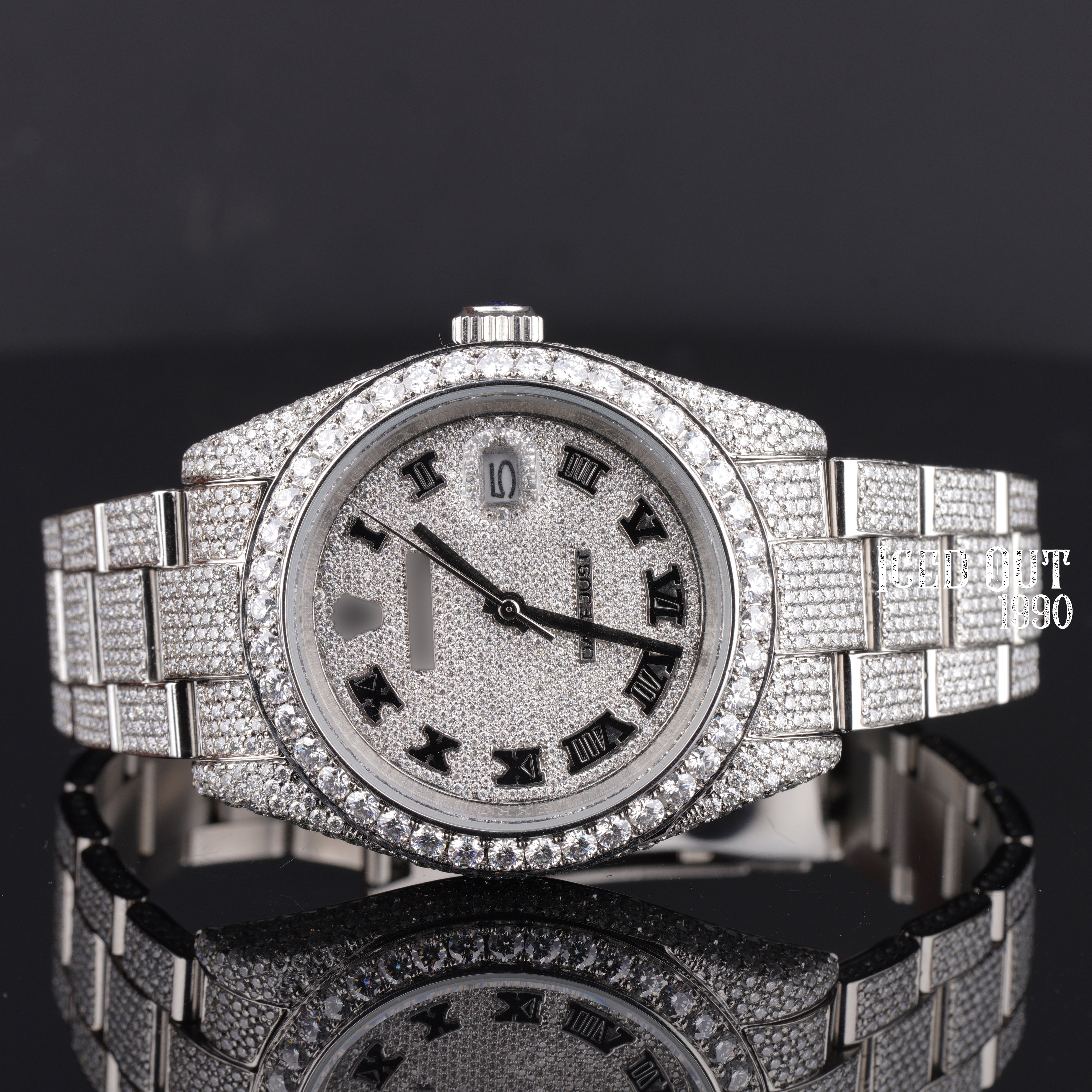 Moissanite Iced Out Hip Hop Watch For Men