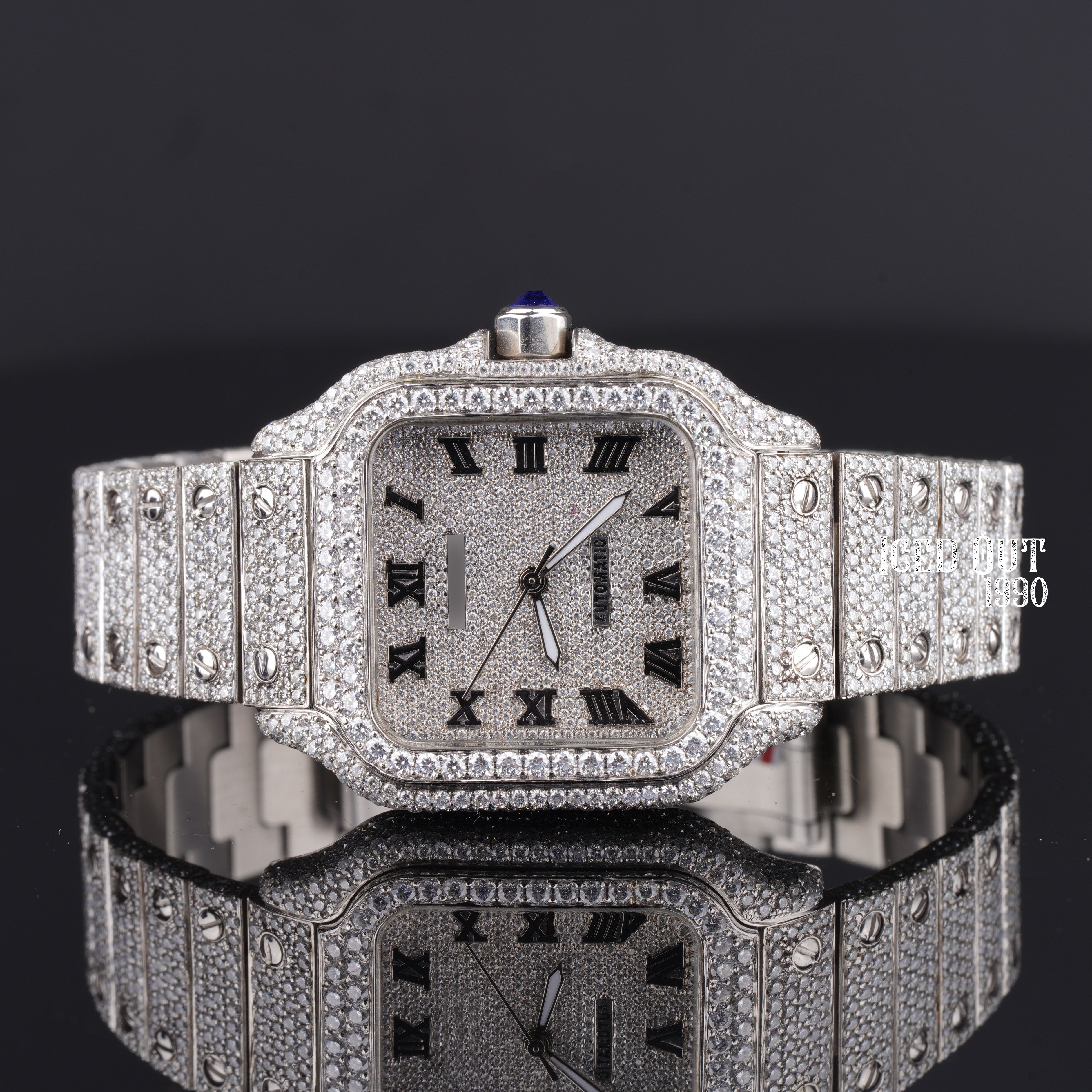 Moissanite Iced Out Hip Hop Watch For Men