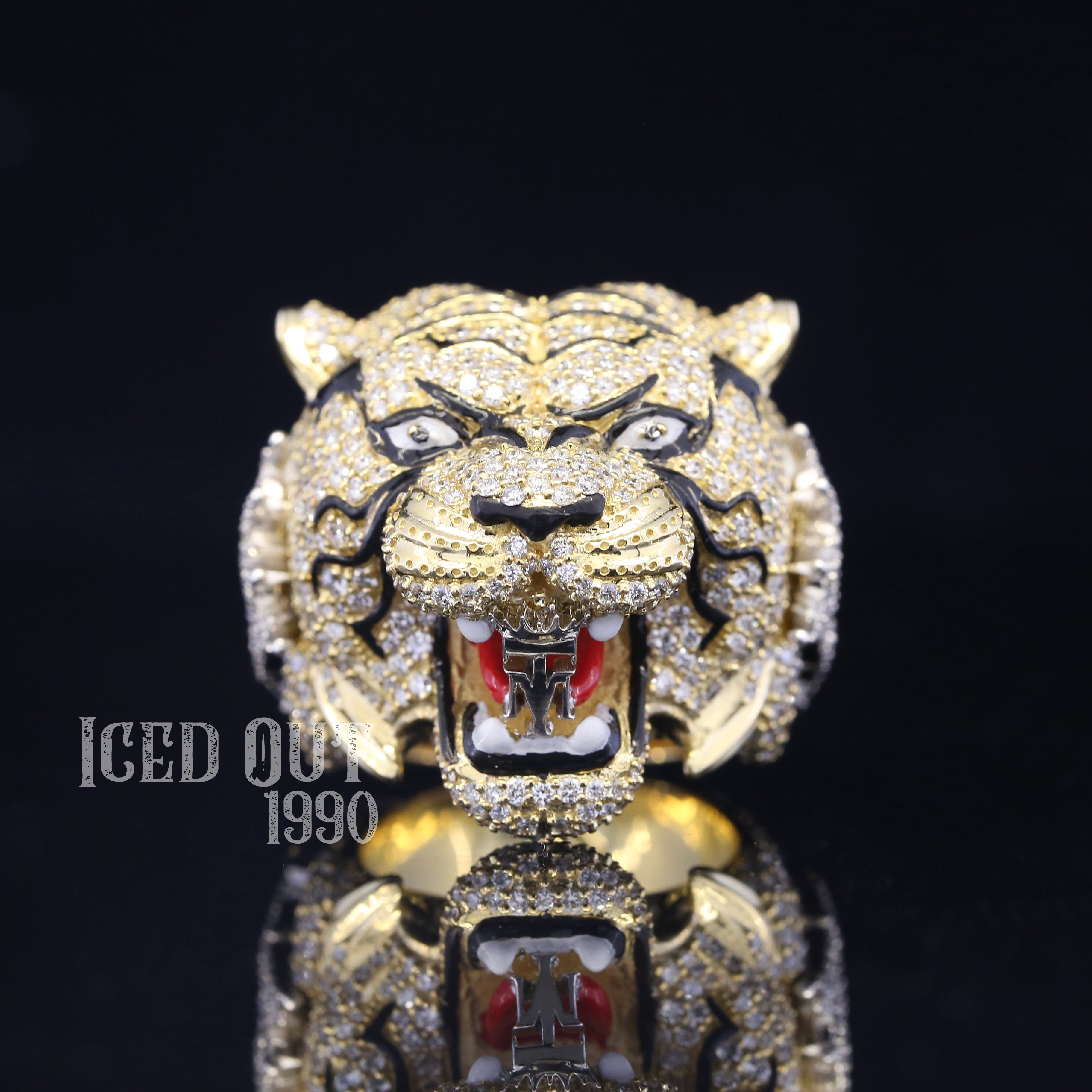 Retro Pagoda Red High Carbon Diamond Leopard Tiger Ring Adjustable Womens  Jewelry Trends Luxury Fashion Nordic Birthday Present - AliExpress