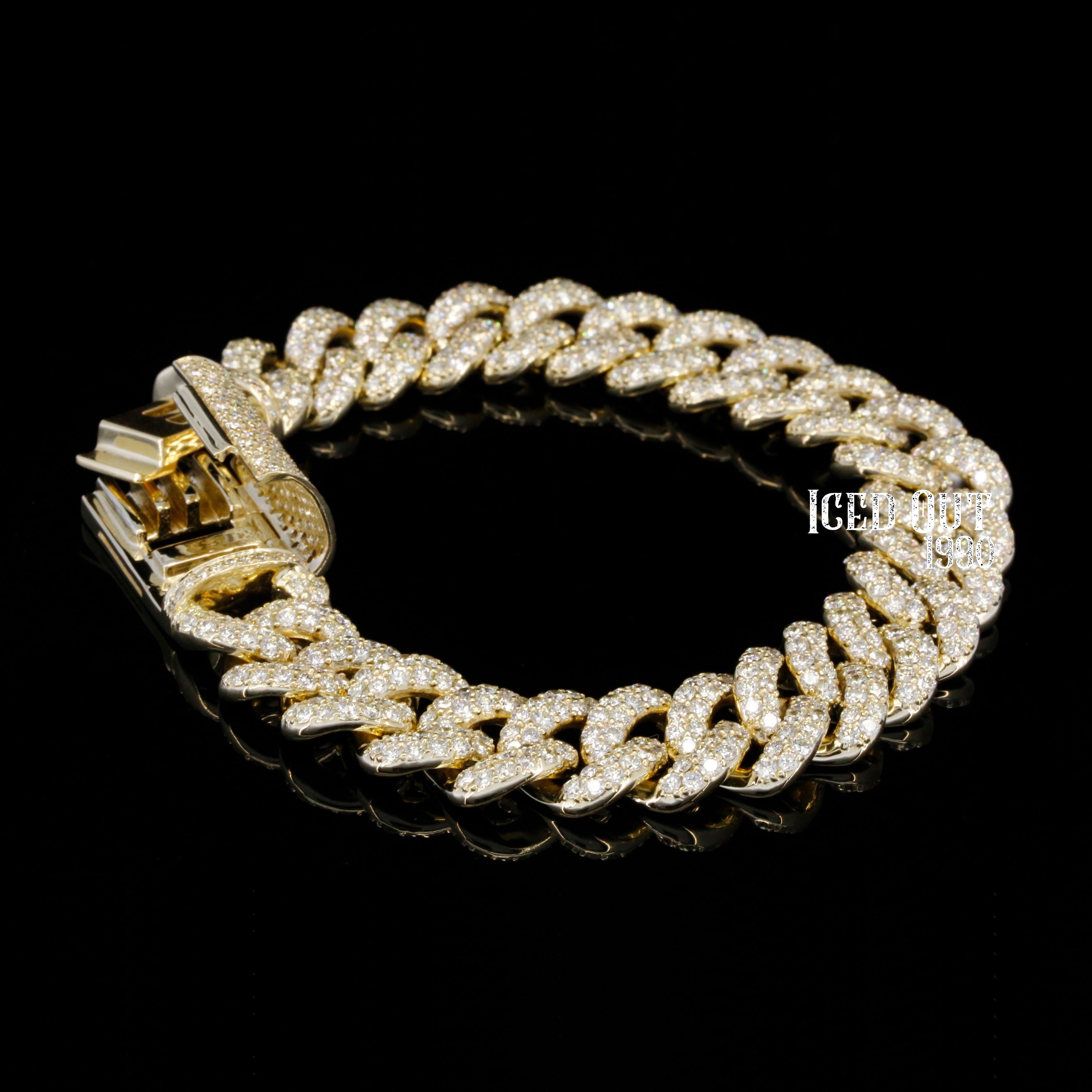 Moissanite Iced Out Hip Hop Cuban Bracelet