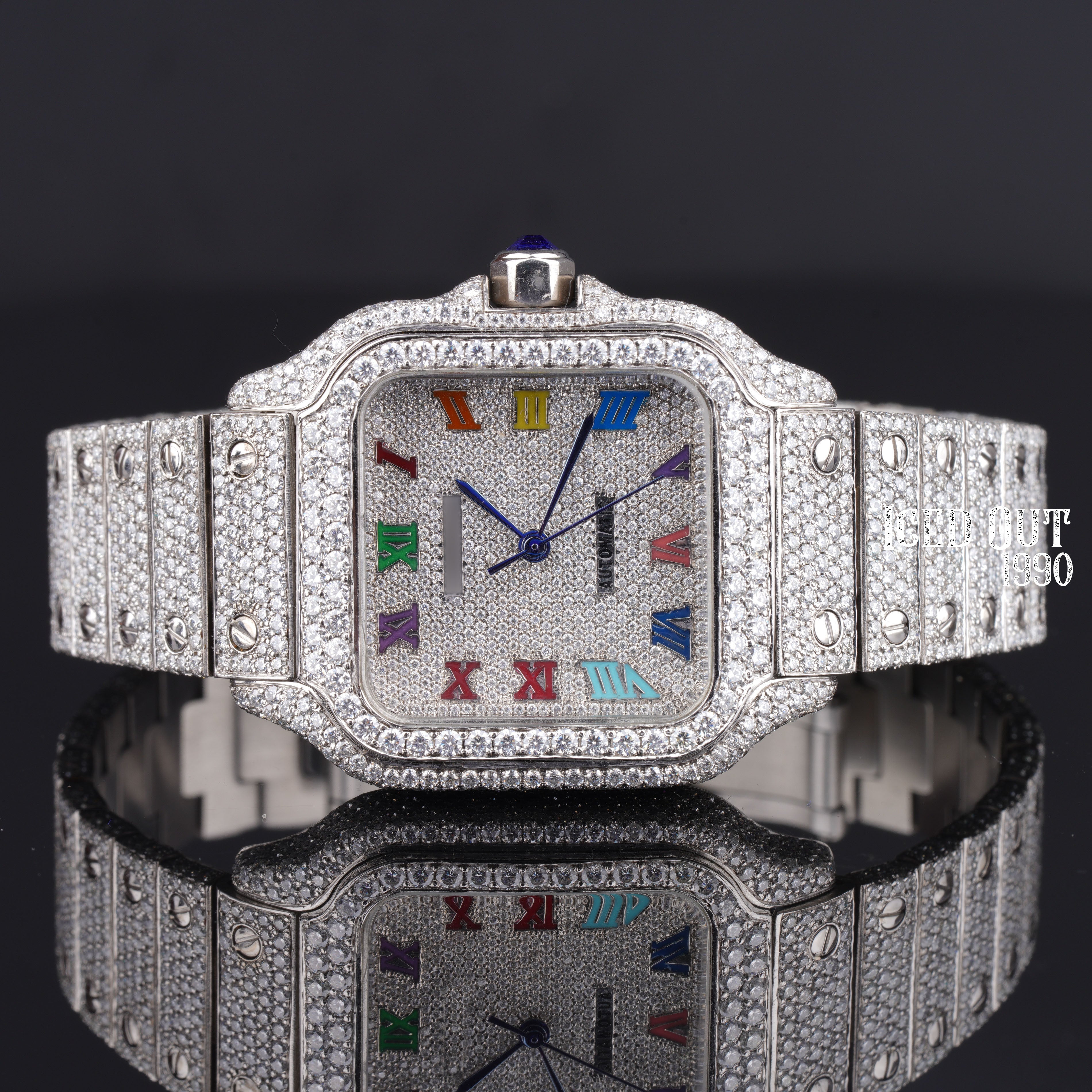 Moissanite Iced Out Hip Hop Watch For Men