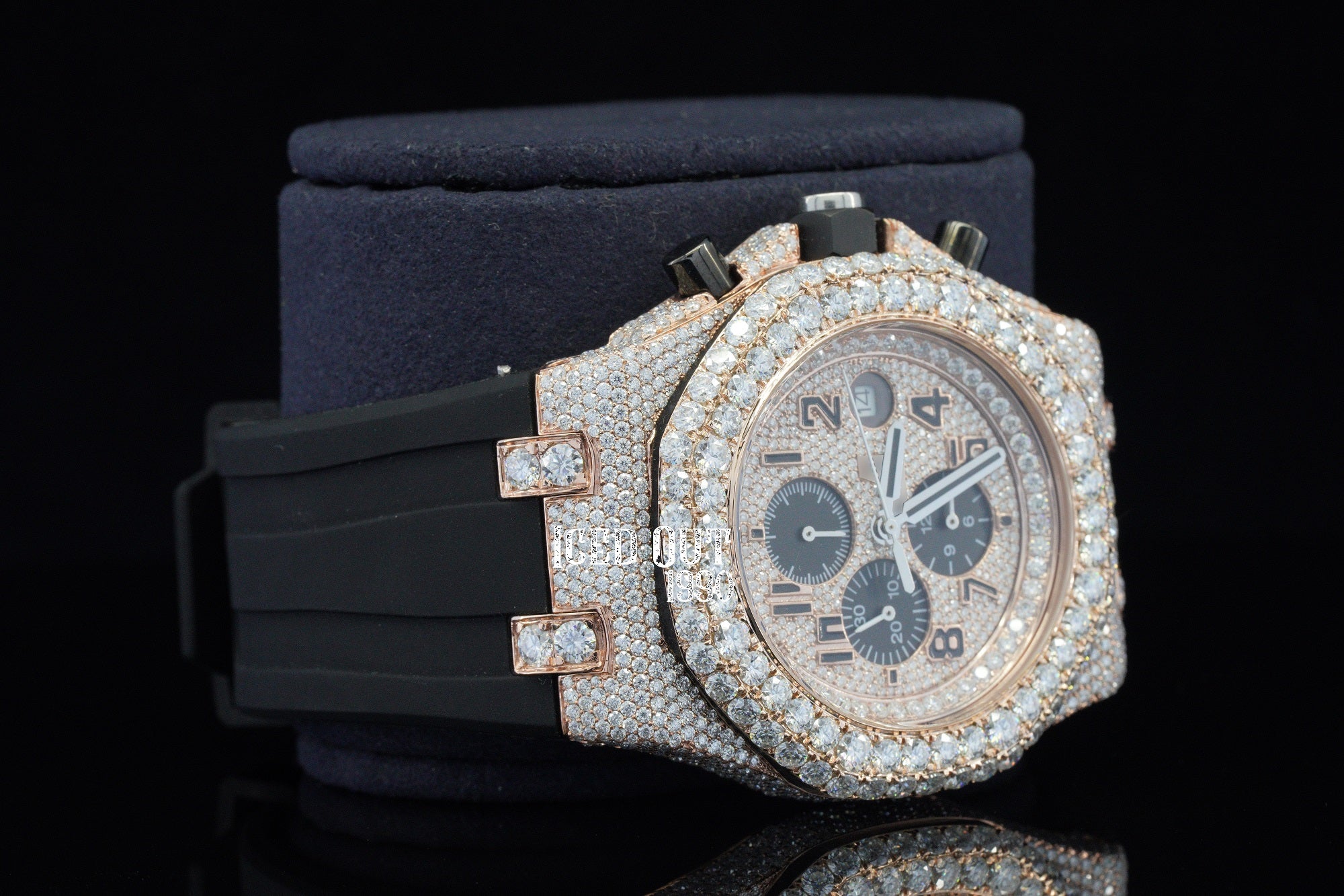 Chronograph Moissanite Diamond Hip Hop Iced Out Watch