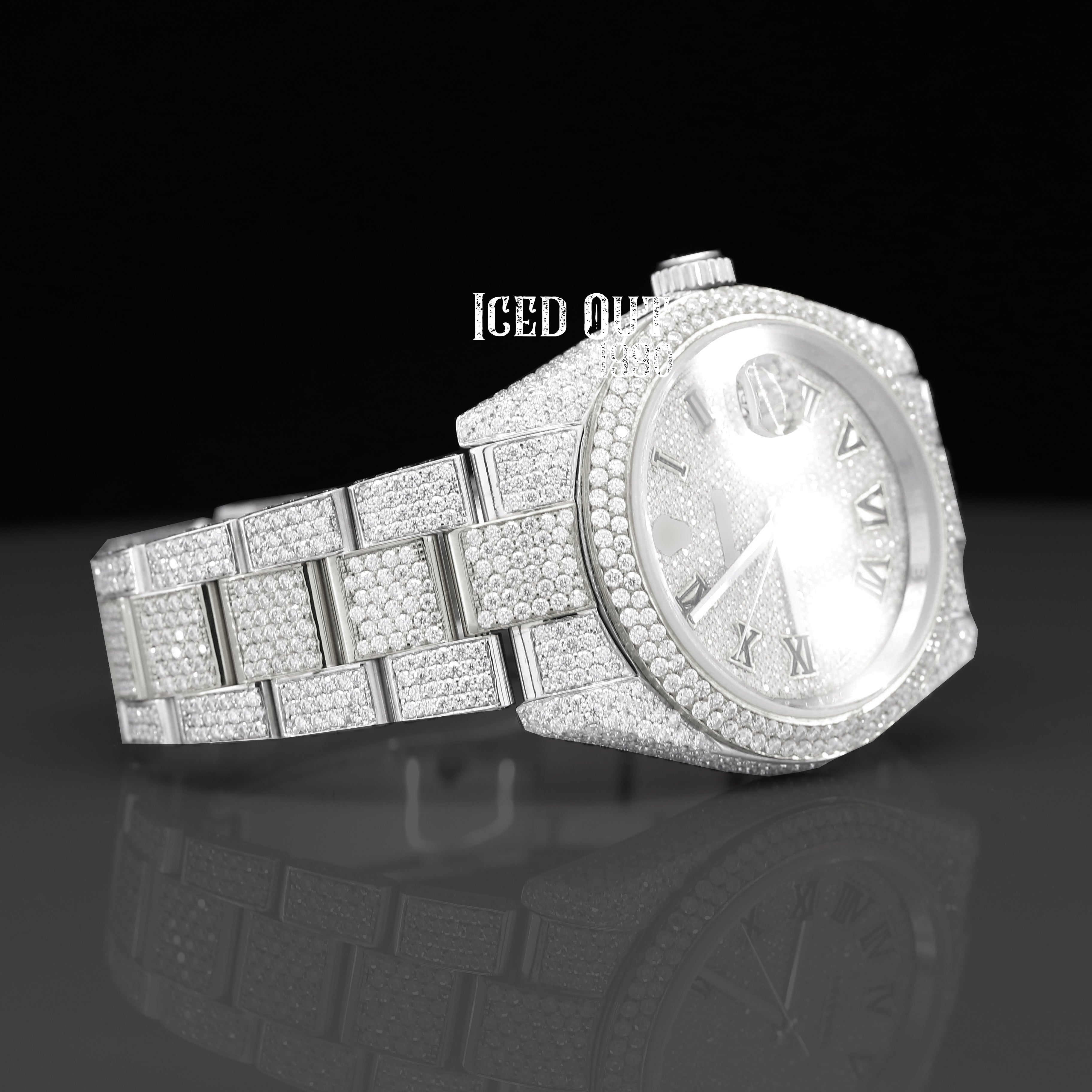 Moissanite Watch Fully Iced Out Hip Hop Wrist Watch For Men