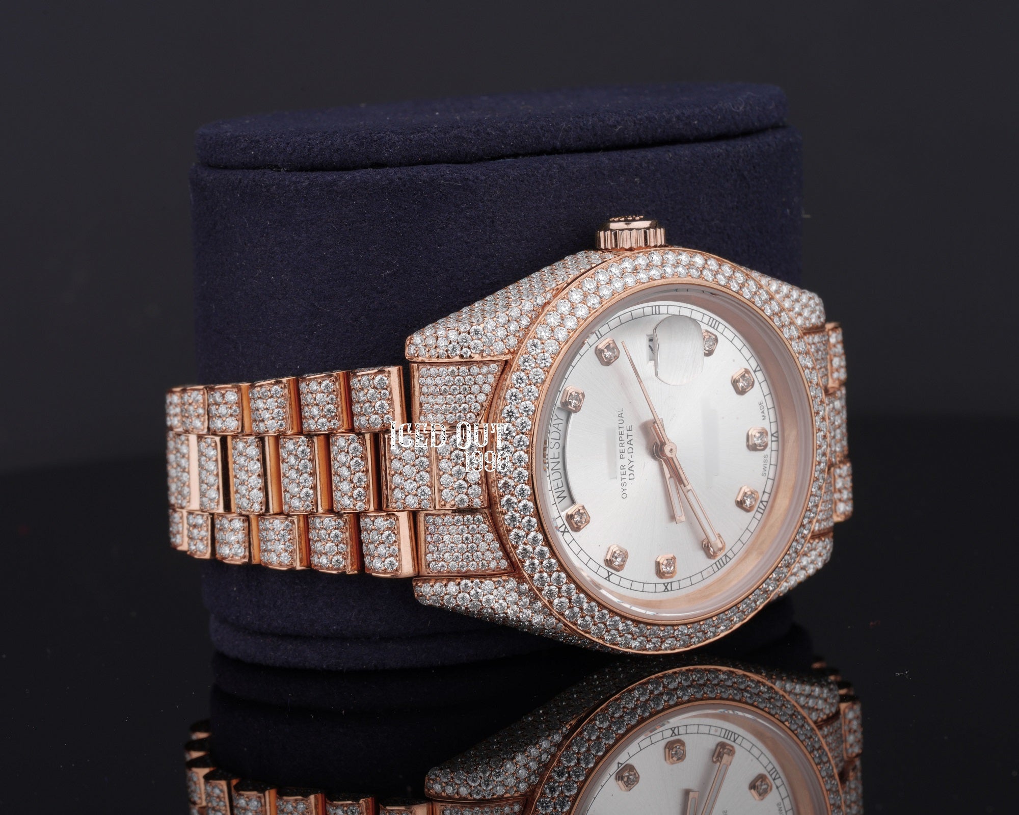 Luxuries Hip Hop Moissanite Diamond Crystal Iced Out Watch