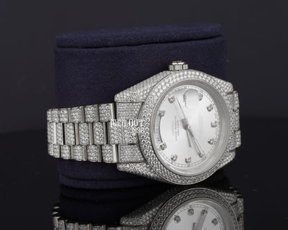 Luxuries Hip Hop Moissanite Diamond Crystal Iced Out Watch