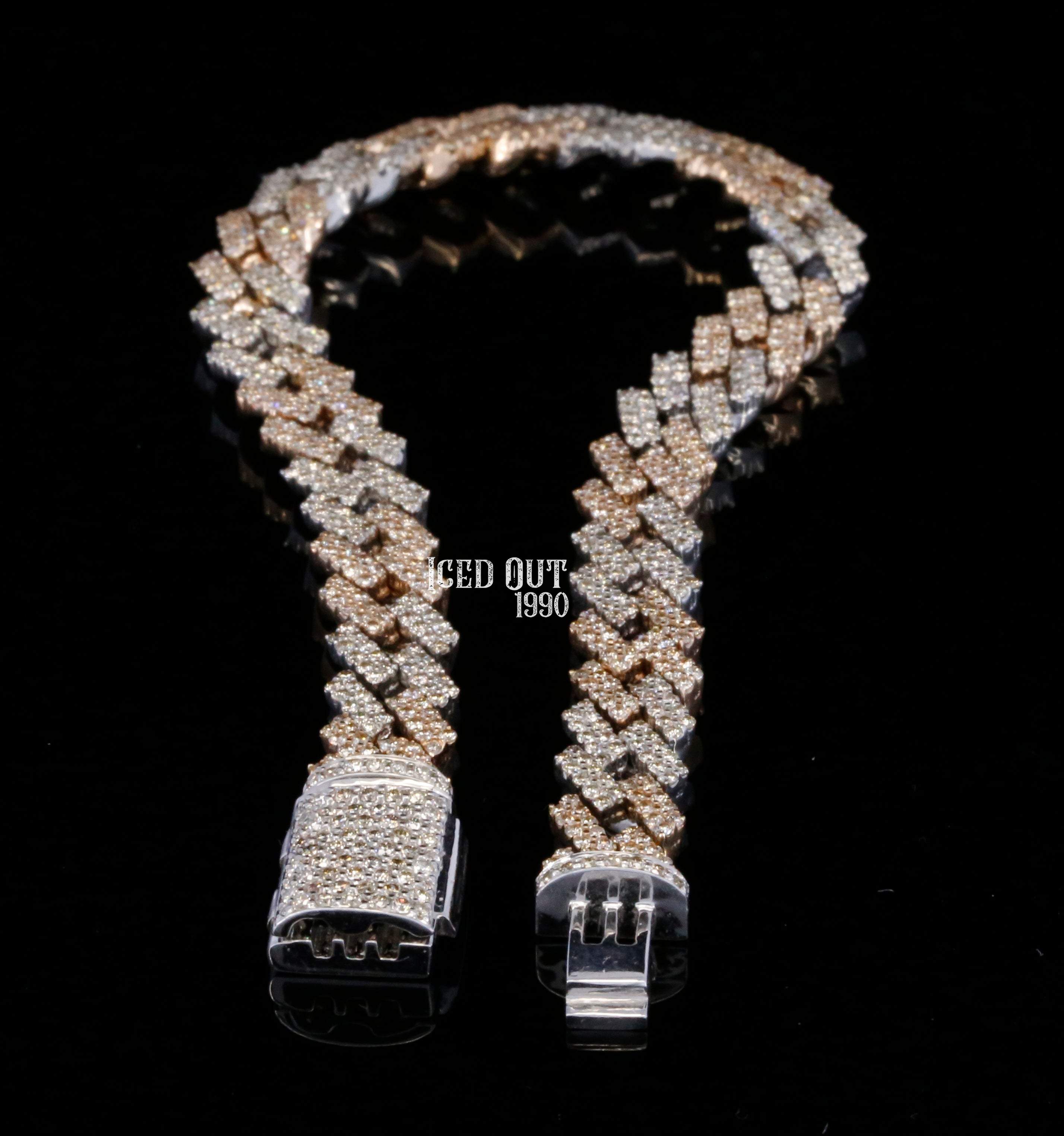 Round Cut Moissanite Diamond Iced Out Hip Hop Bracelet