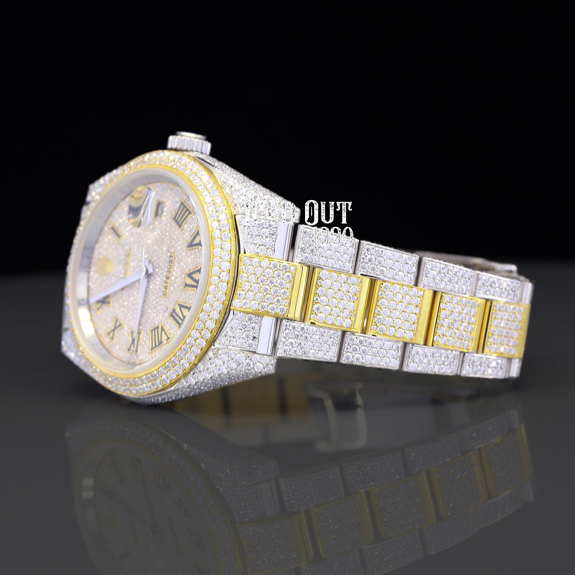 Moissanite Watch Fully Iced Out Hip Hop Wrist Watch For Men