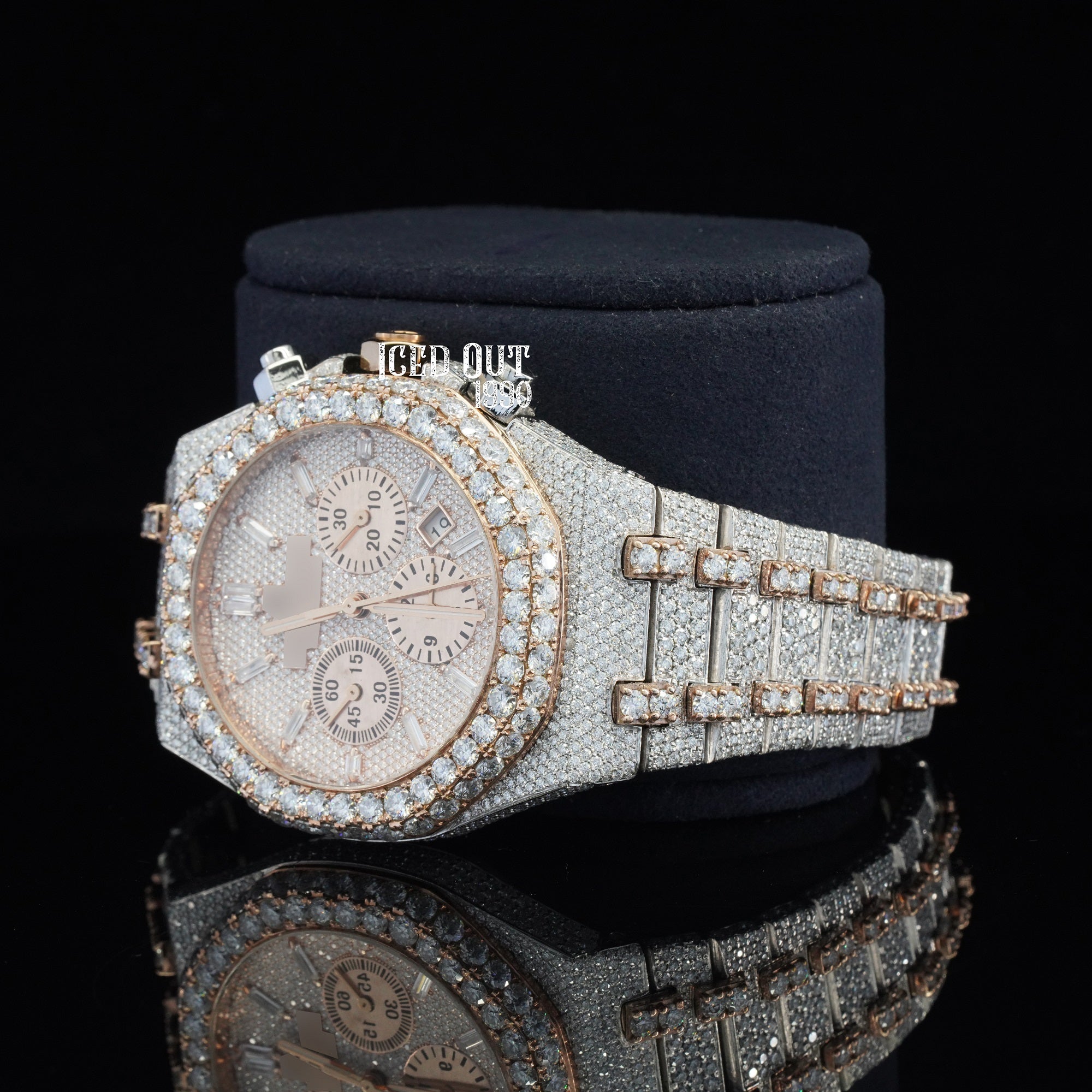 Automatic Moissanite Watch Hip Hop Iced Out Chronological Watch