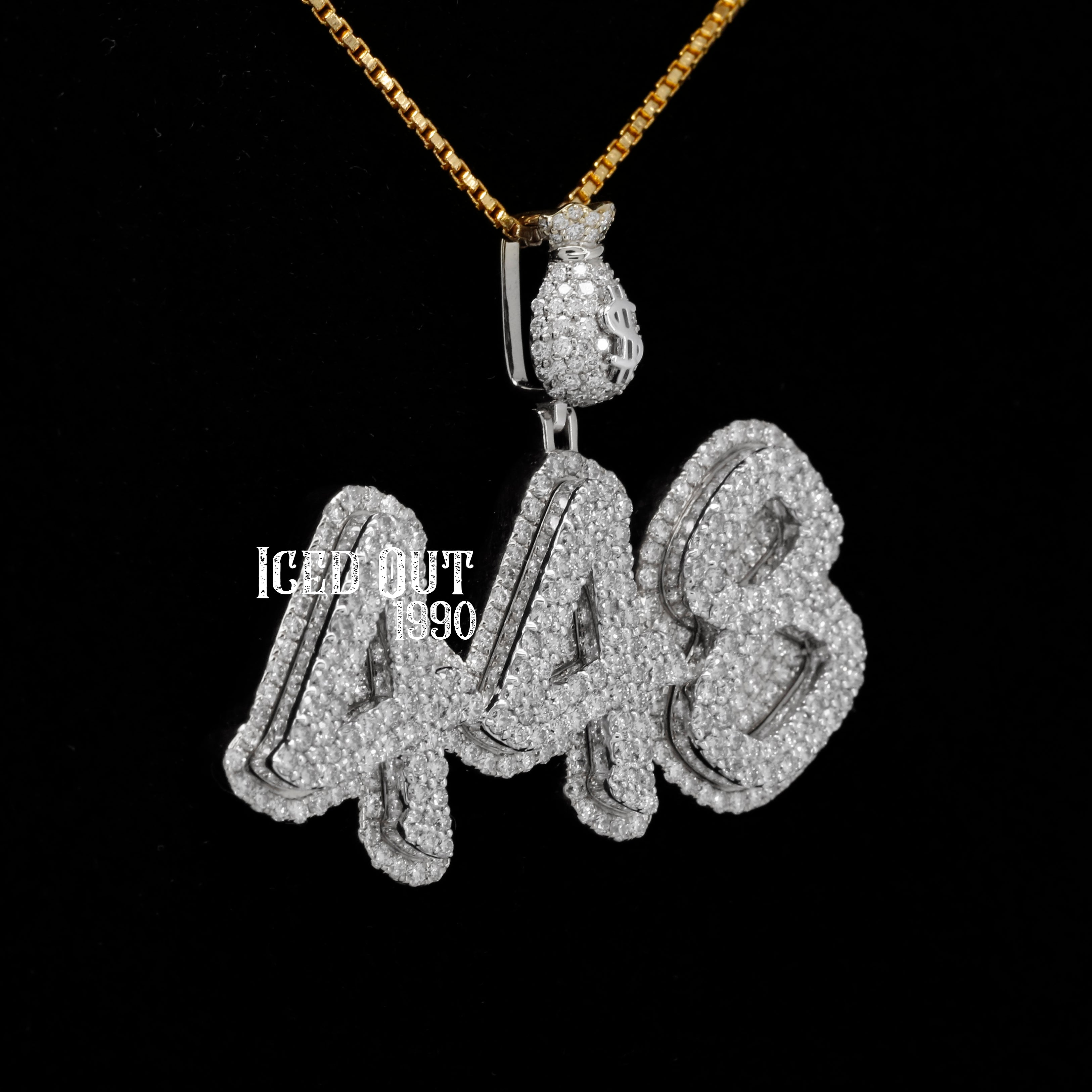 Round Cut Moissanite 448 Hip Hop Pendant