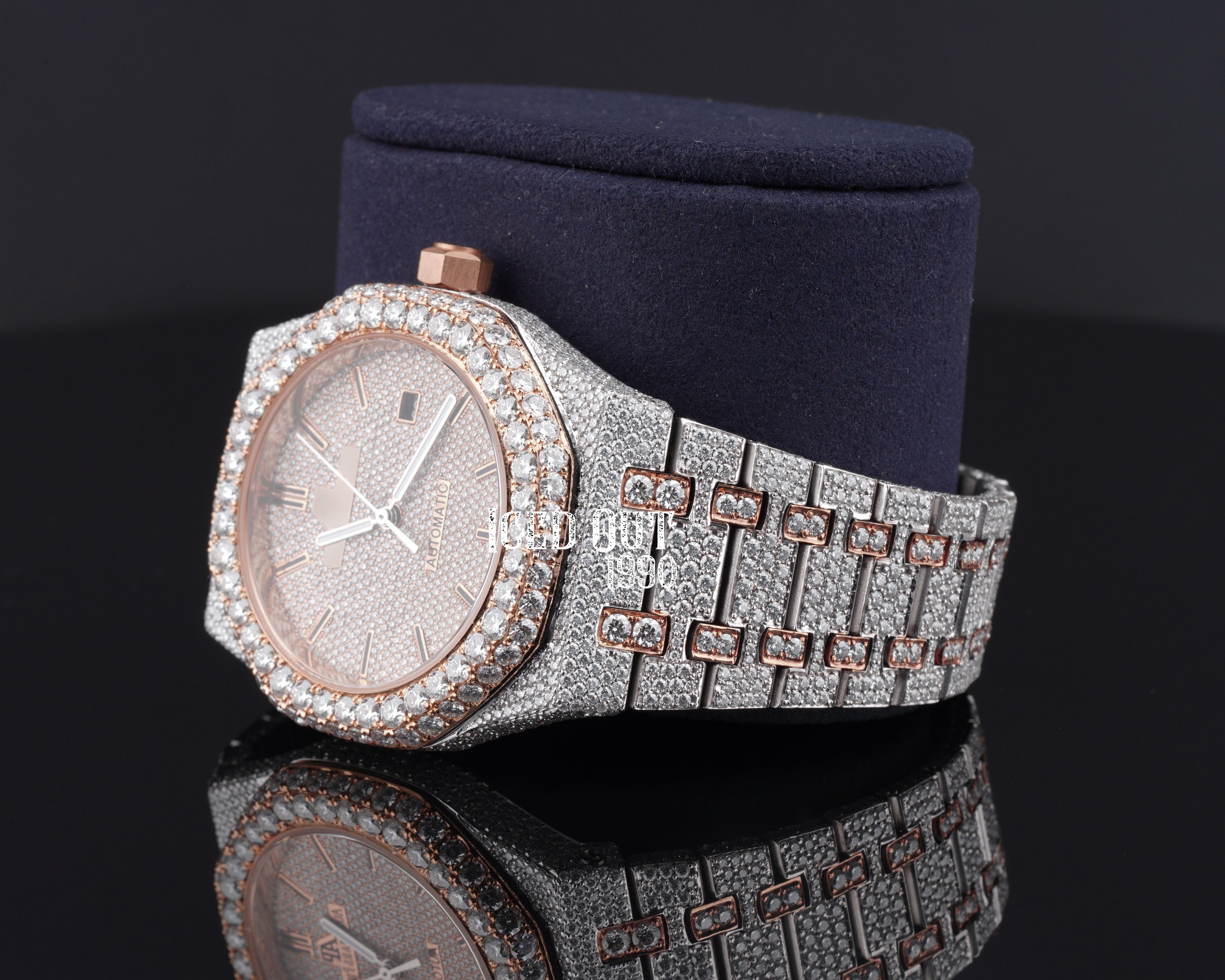 Automatic Moissanite Iced Out Luxuries Hip Hop Watch