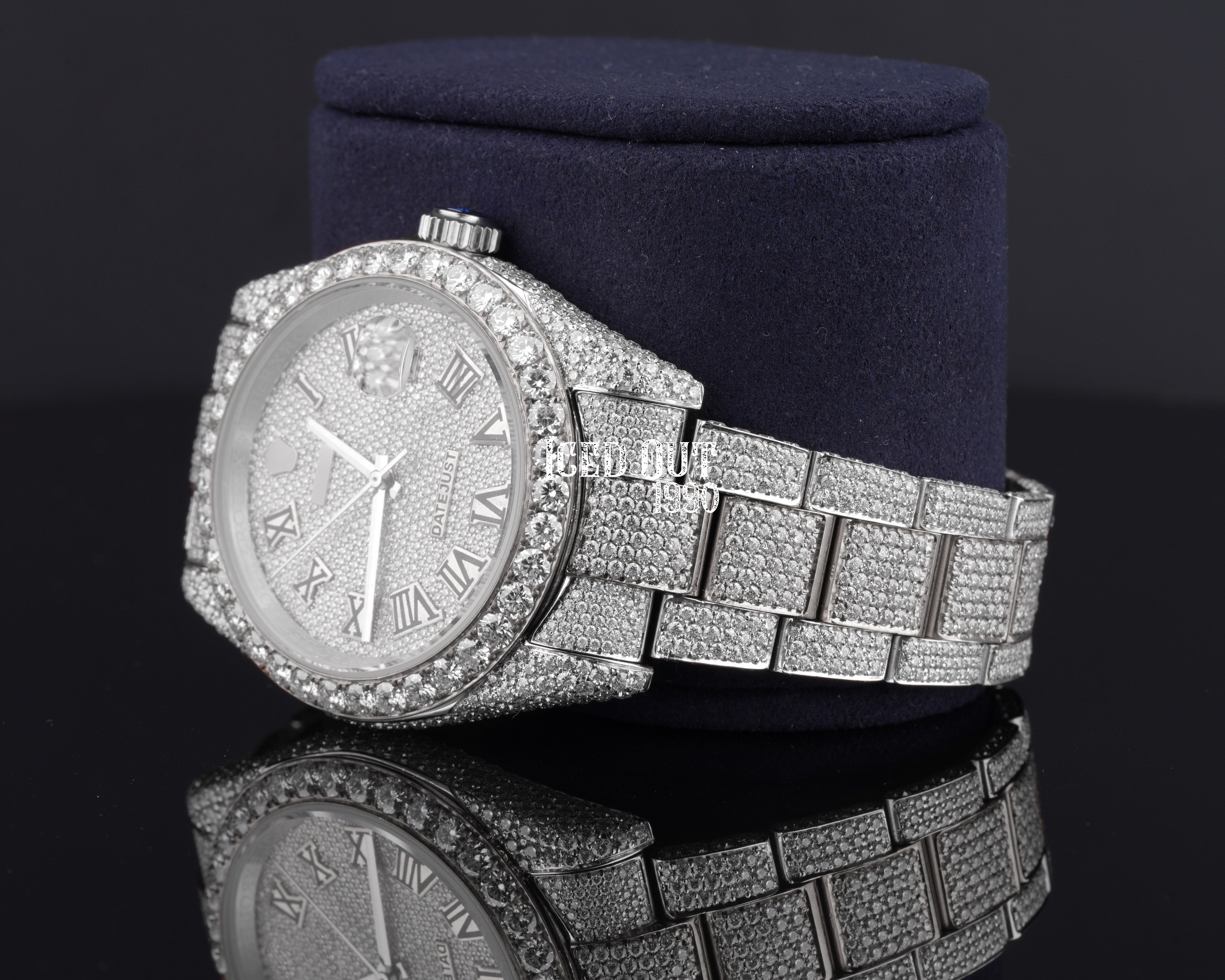 Fully Iced Out Hip Hop Moissanite Diamond Watch