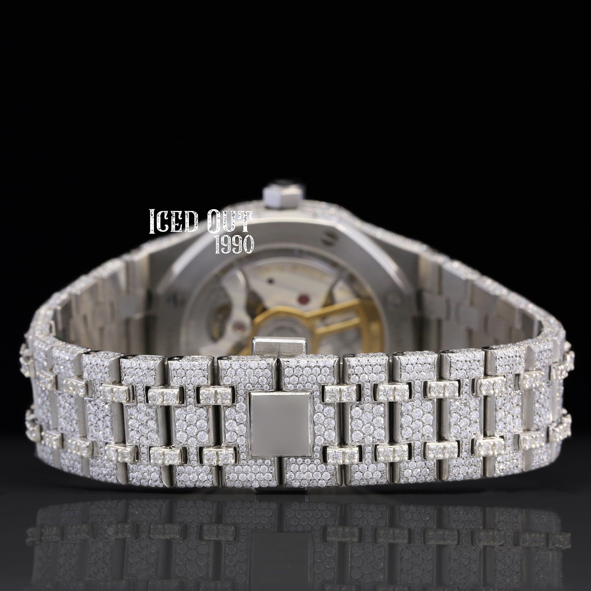 Moissanite Watch Automatic Hip Hop Iced Out Sapphire Crystal Watch