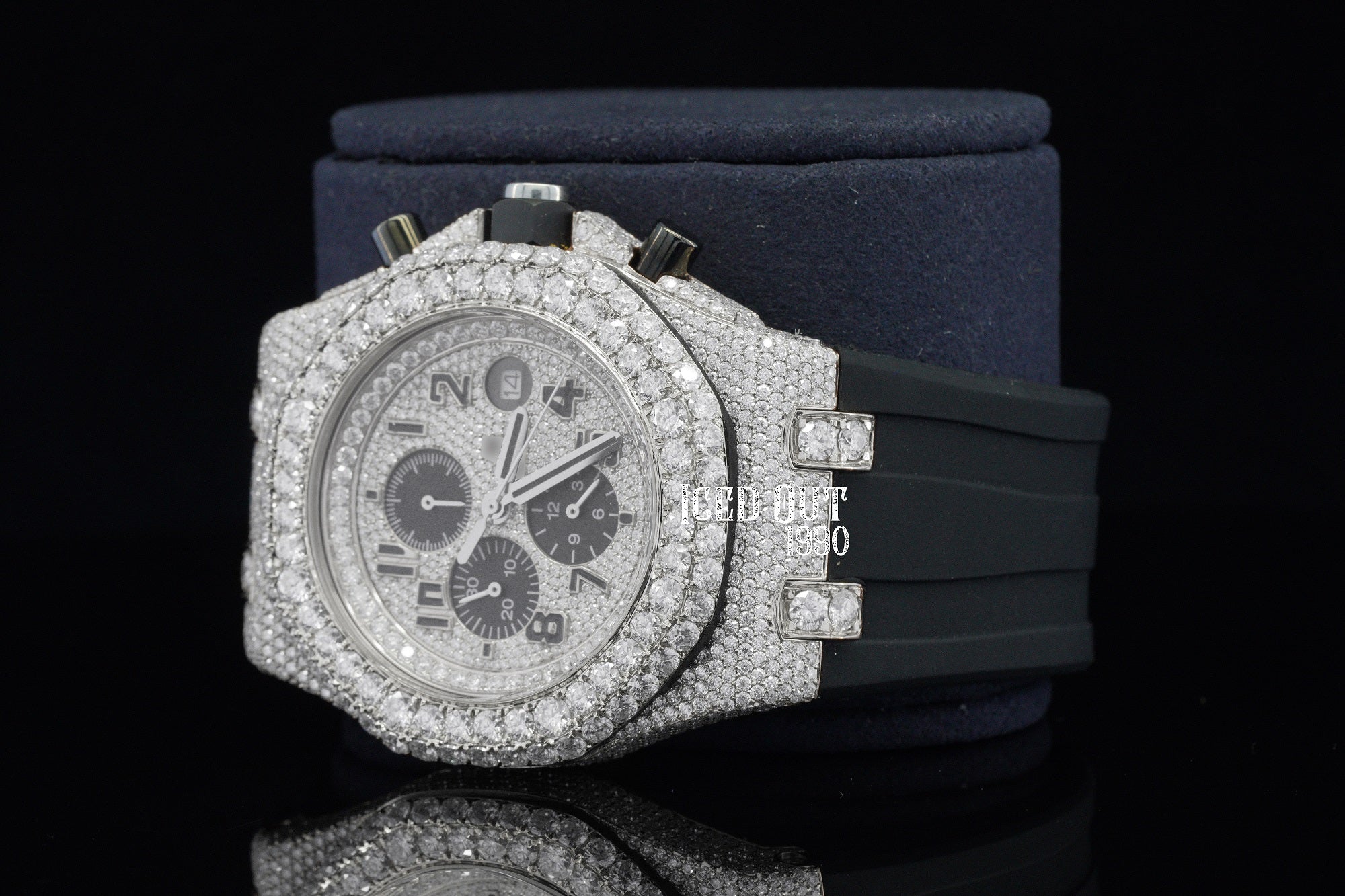 Chronograph Moissanite Diamond Hip Hop Iced Out Watch