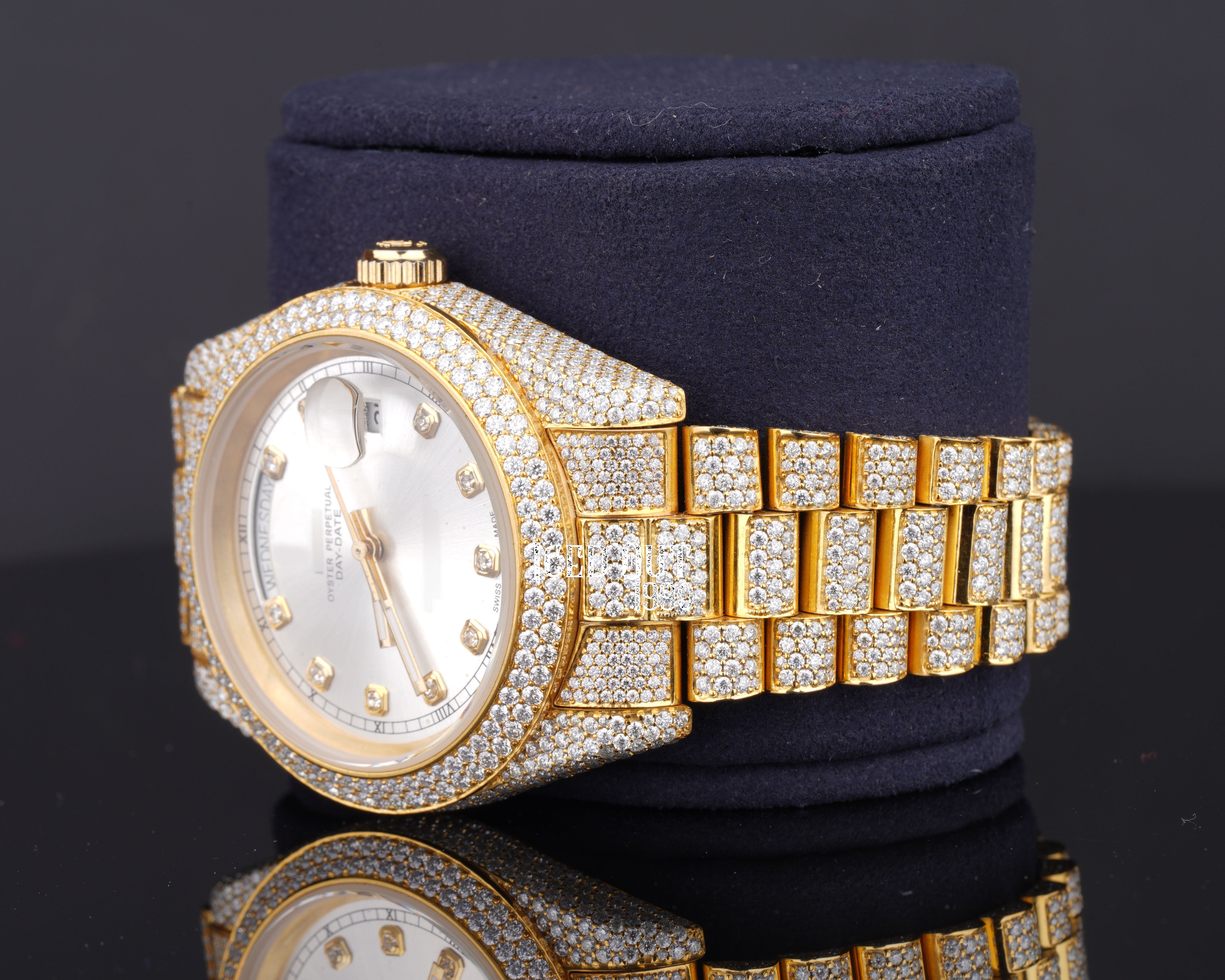 Luxuries Hip Hop Moissanite Diamond Crystal Iced Out Watch