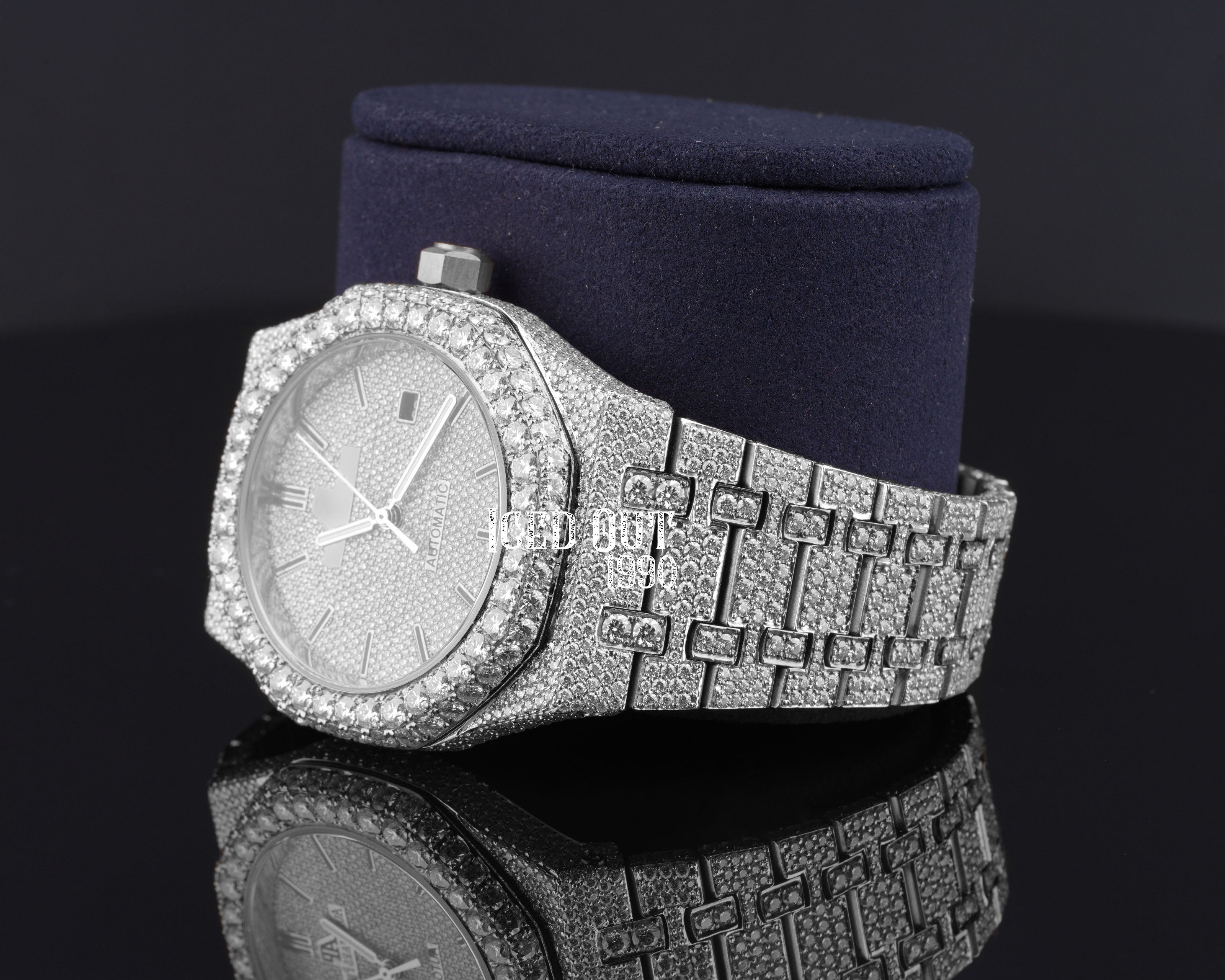 Automatic Moissanite Iced Out Luxuries Hip Hop Watch