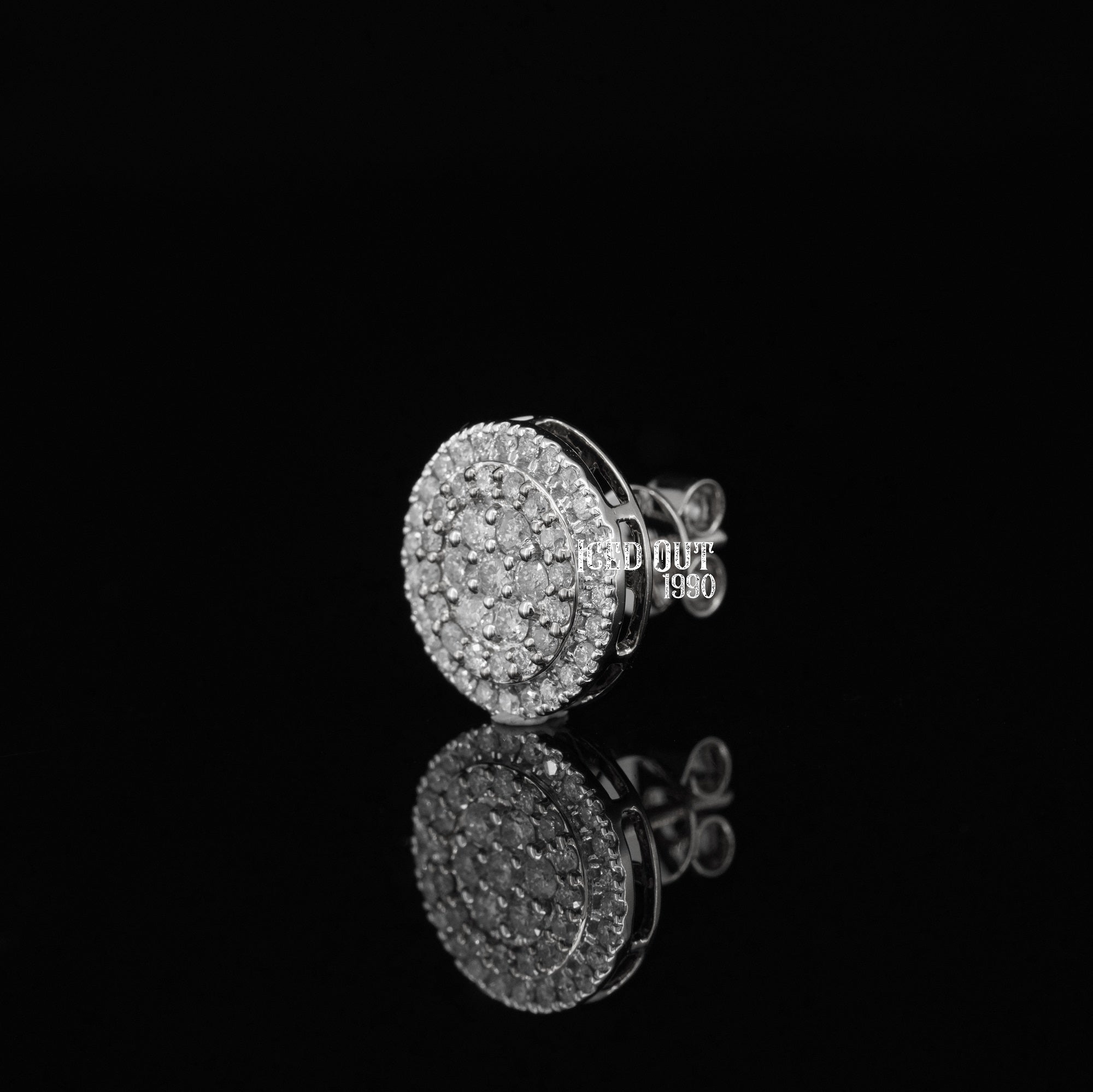 1.02 Carat Moissanite Diamond Earrings For Women Screw Back Finding