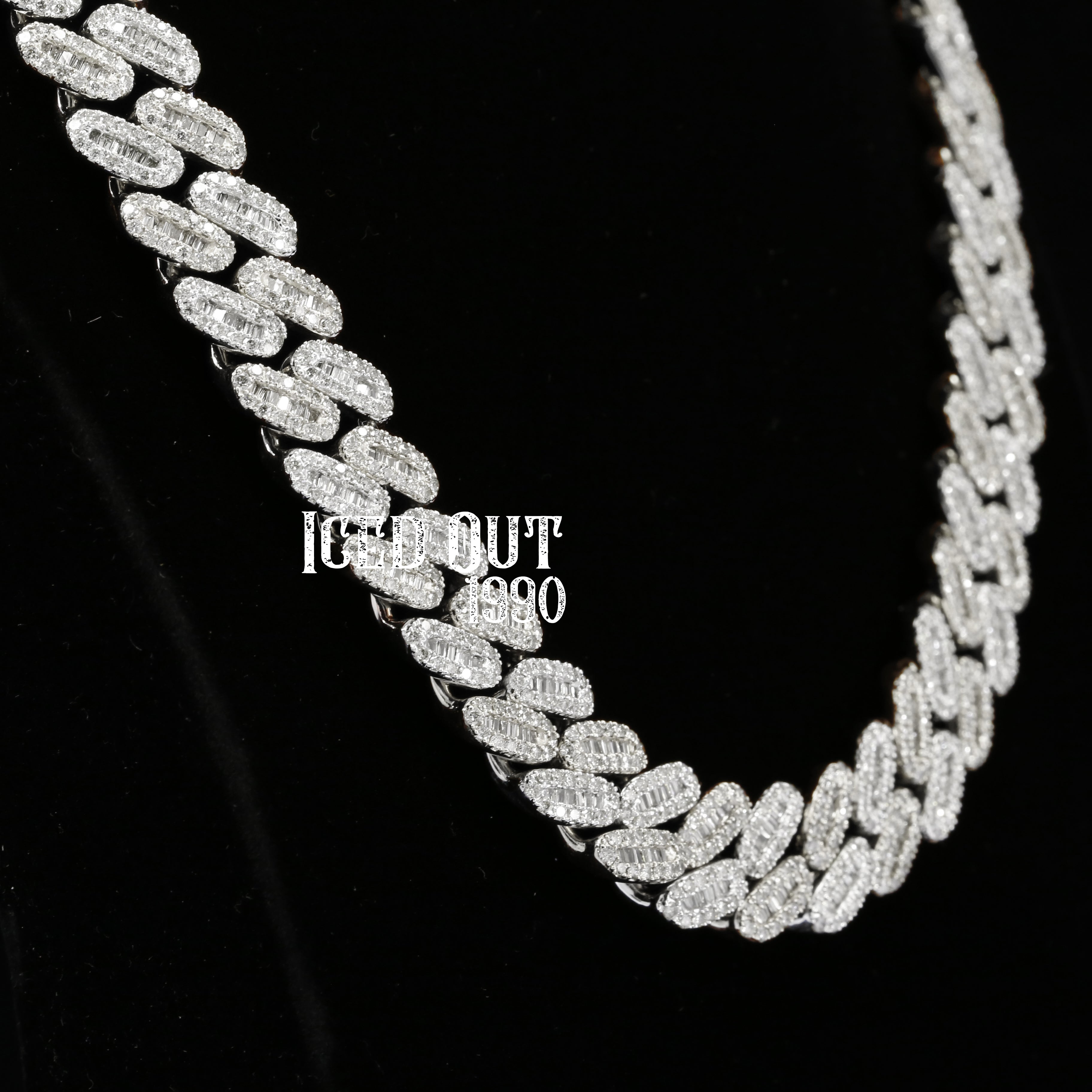 27 Carat Moissanite Diamond Iced Out Hip Hop Chain