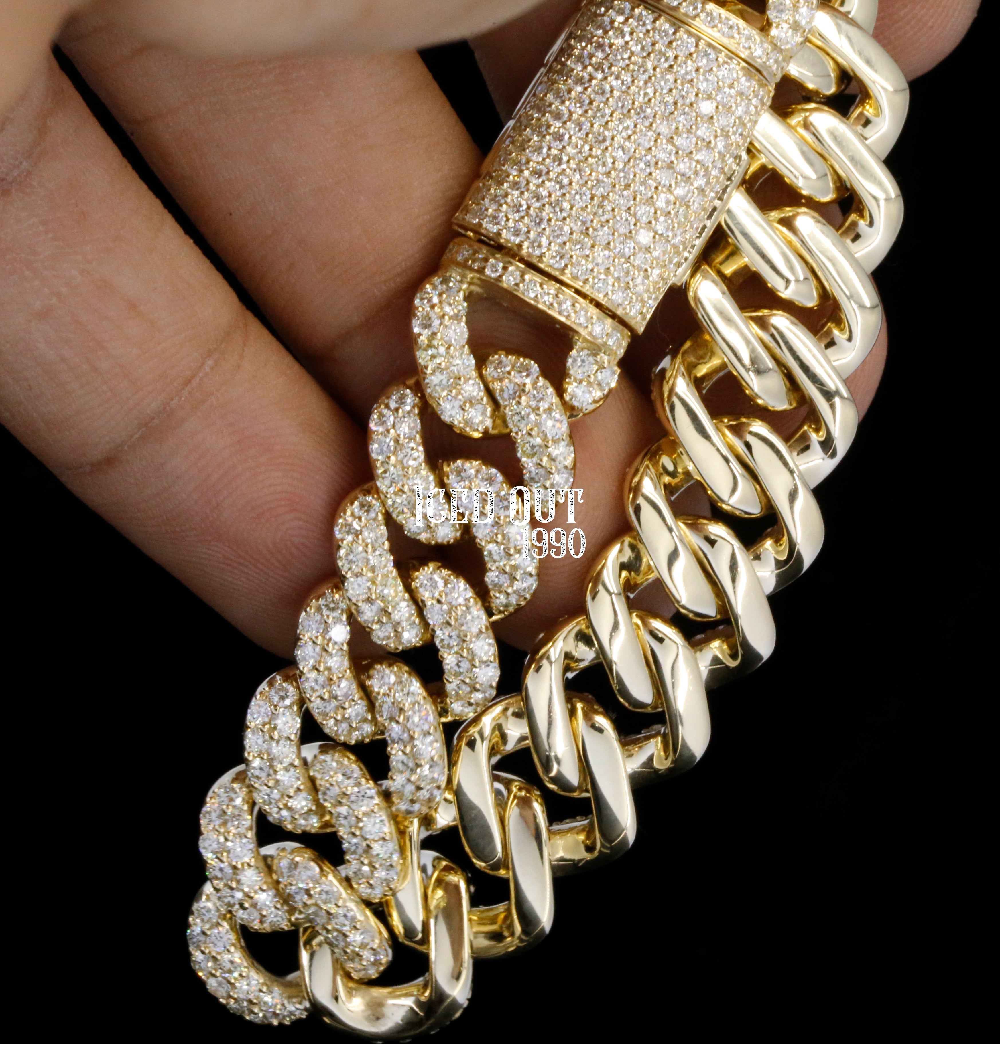 Moissanite Iced Out Hip Hop Cuban Bracelet