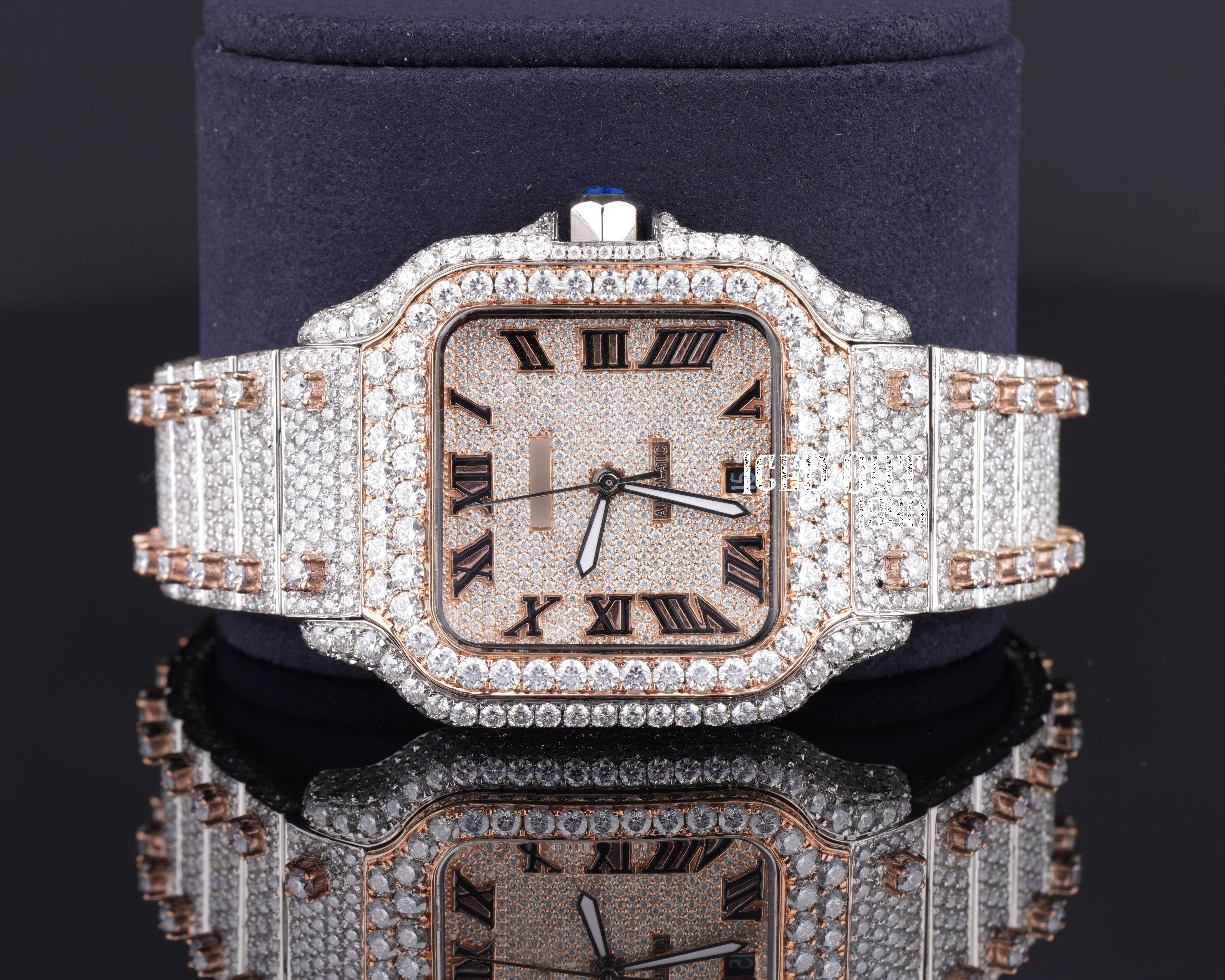 Automatic Moissanite Diamond Hip Hop Iced Out Watch