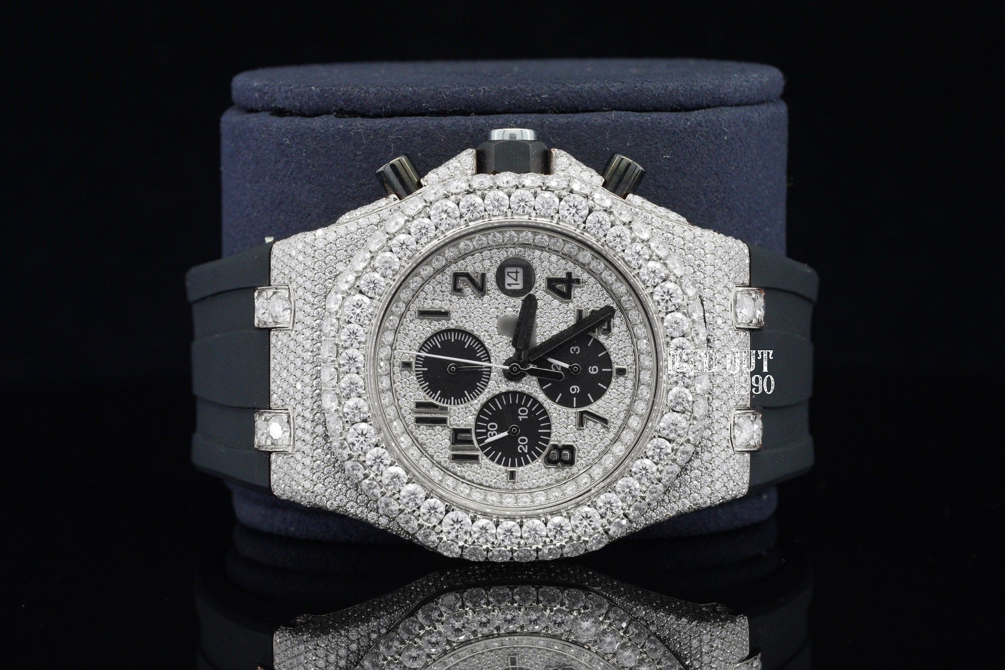 Chronograph Moissanite Diamond Hip Hop Iced Out Watch