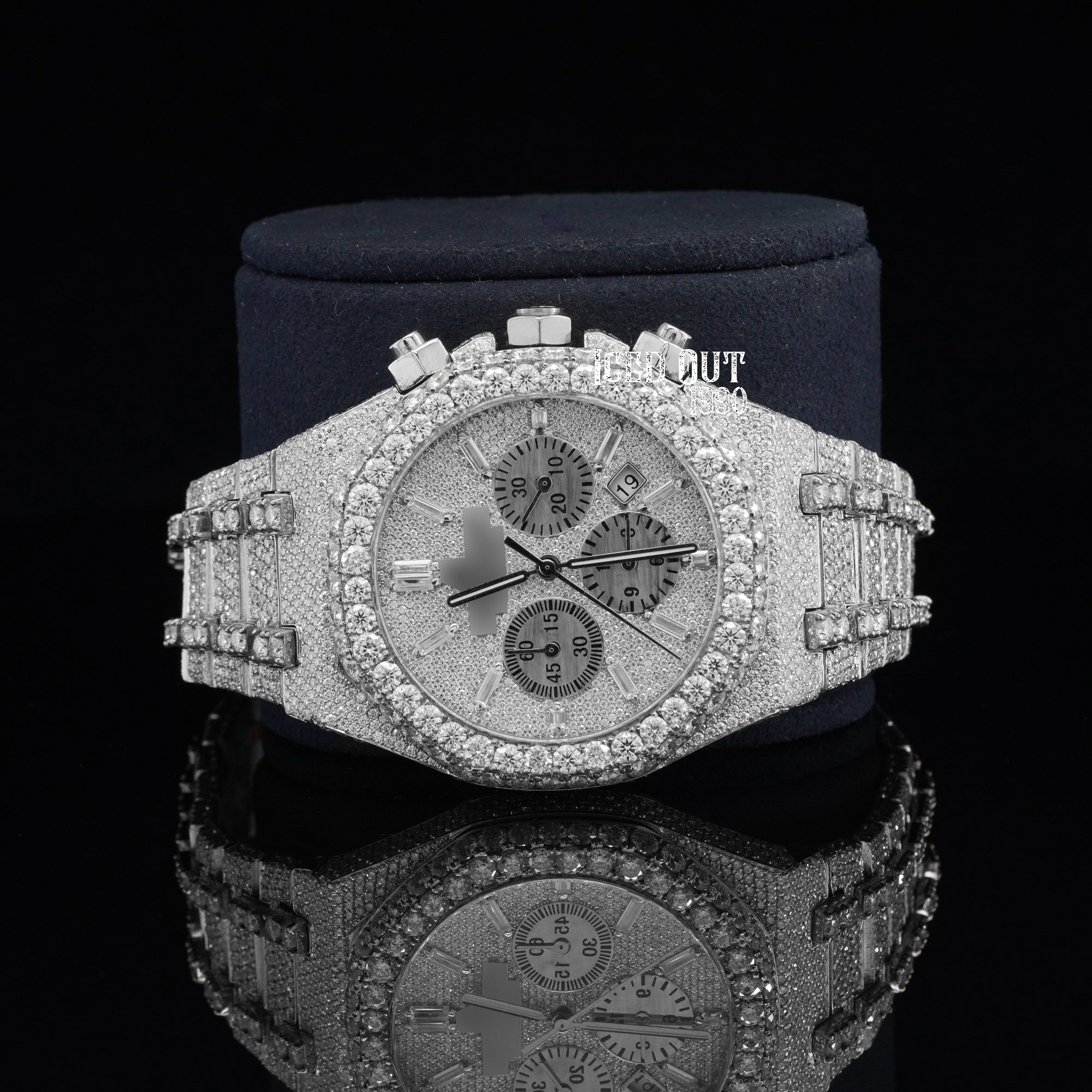 Automatic Moissanite Watch Hip Hop Iced Out Chronological Watch