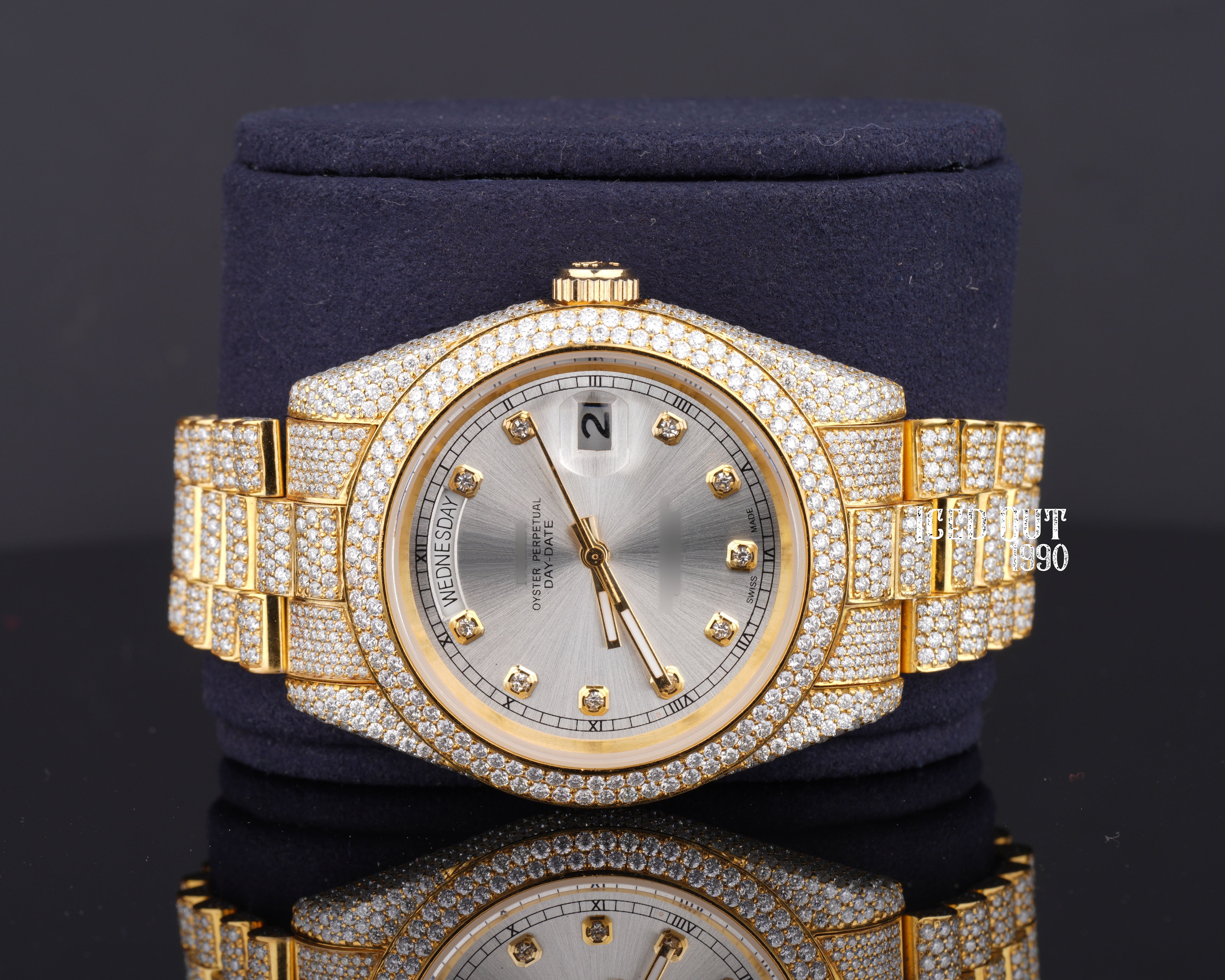 Luxuries Hip Hop Moissanite Diamond Crystal Iced Out Watch