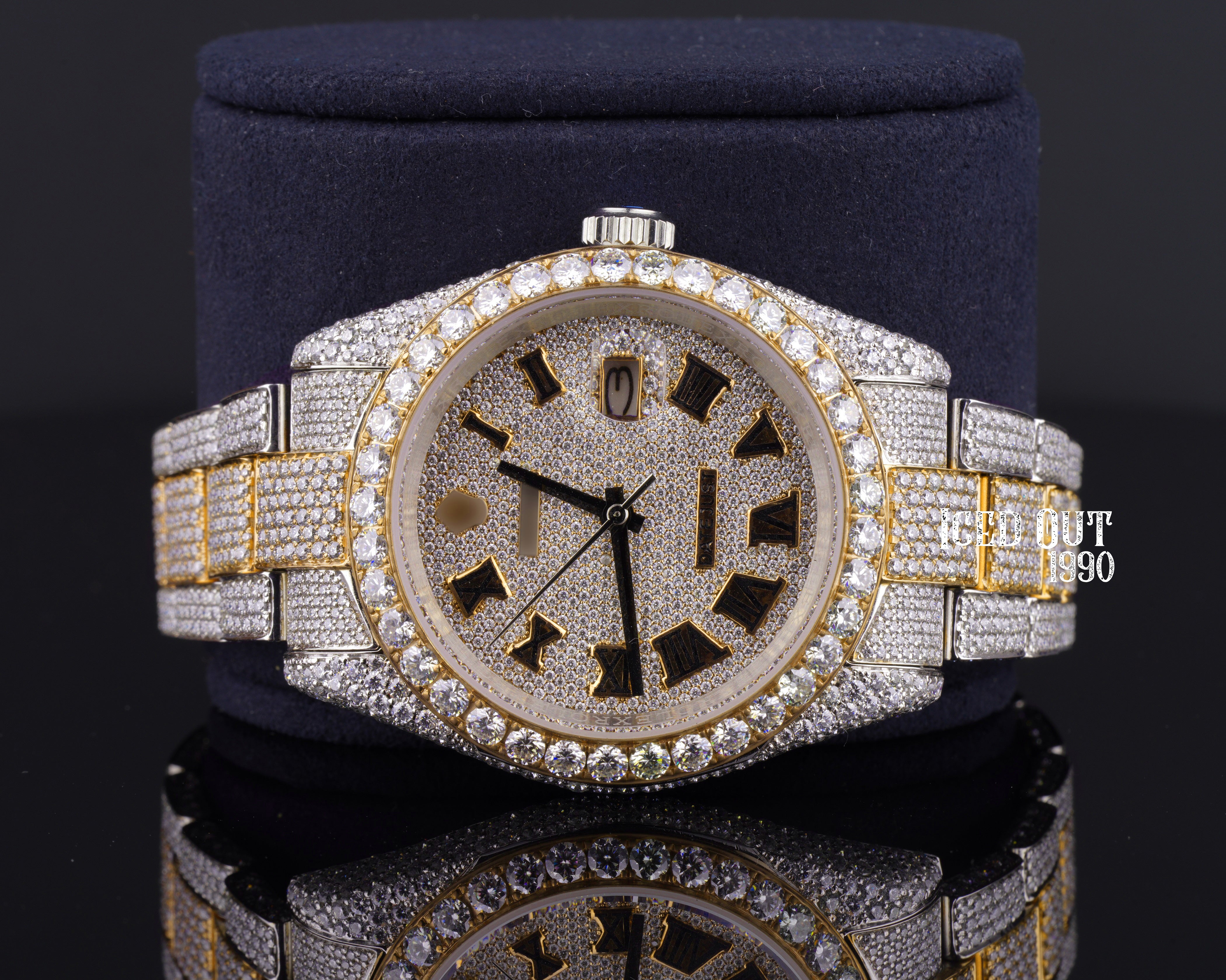 Fully Iced Out Hip Hop Moissanite Diamond Watch