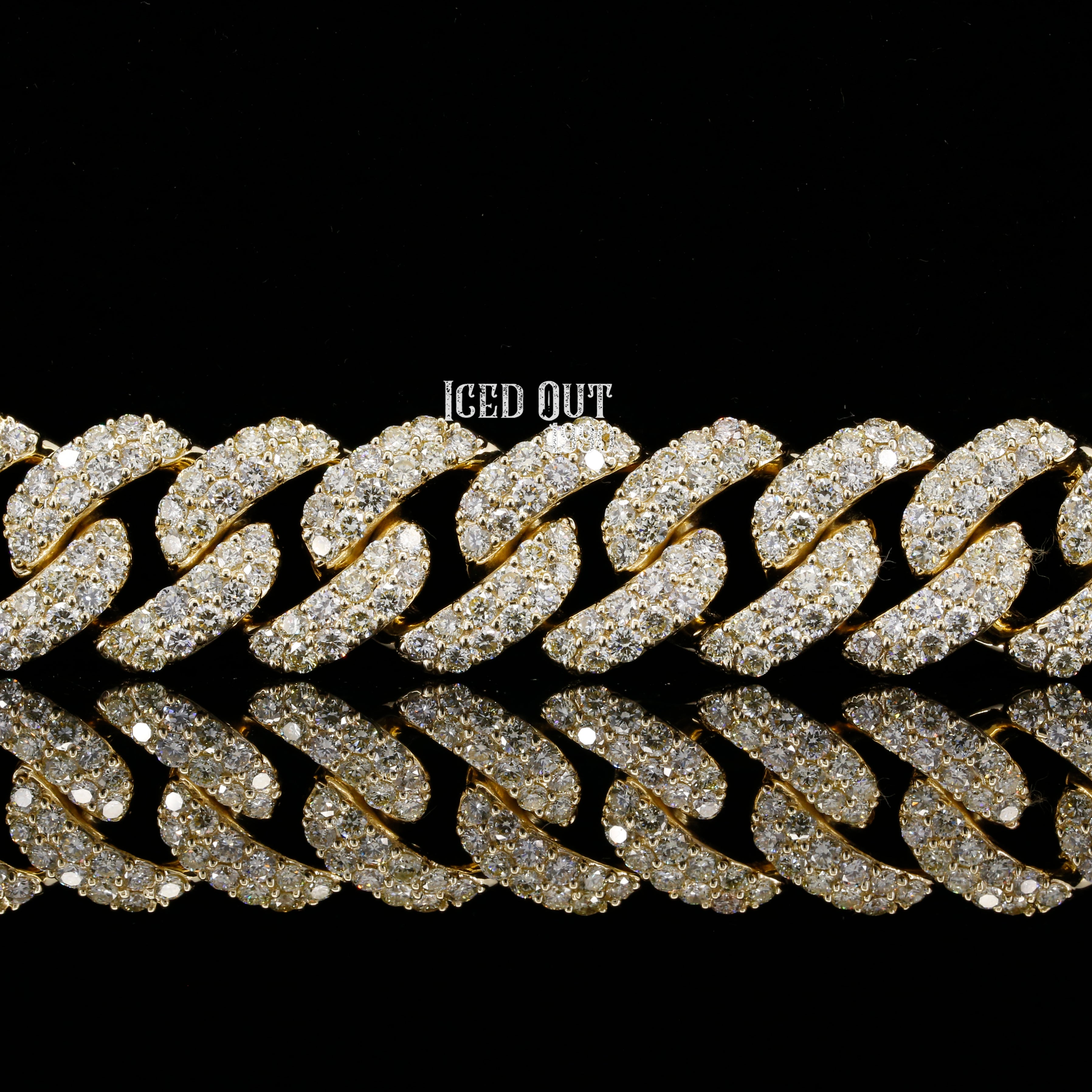 Iced Out Round Cut Moissanite Diamond Cuban Bracelet