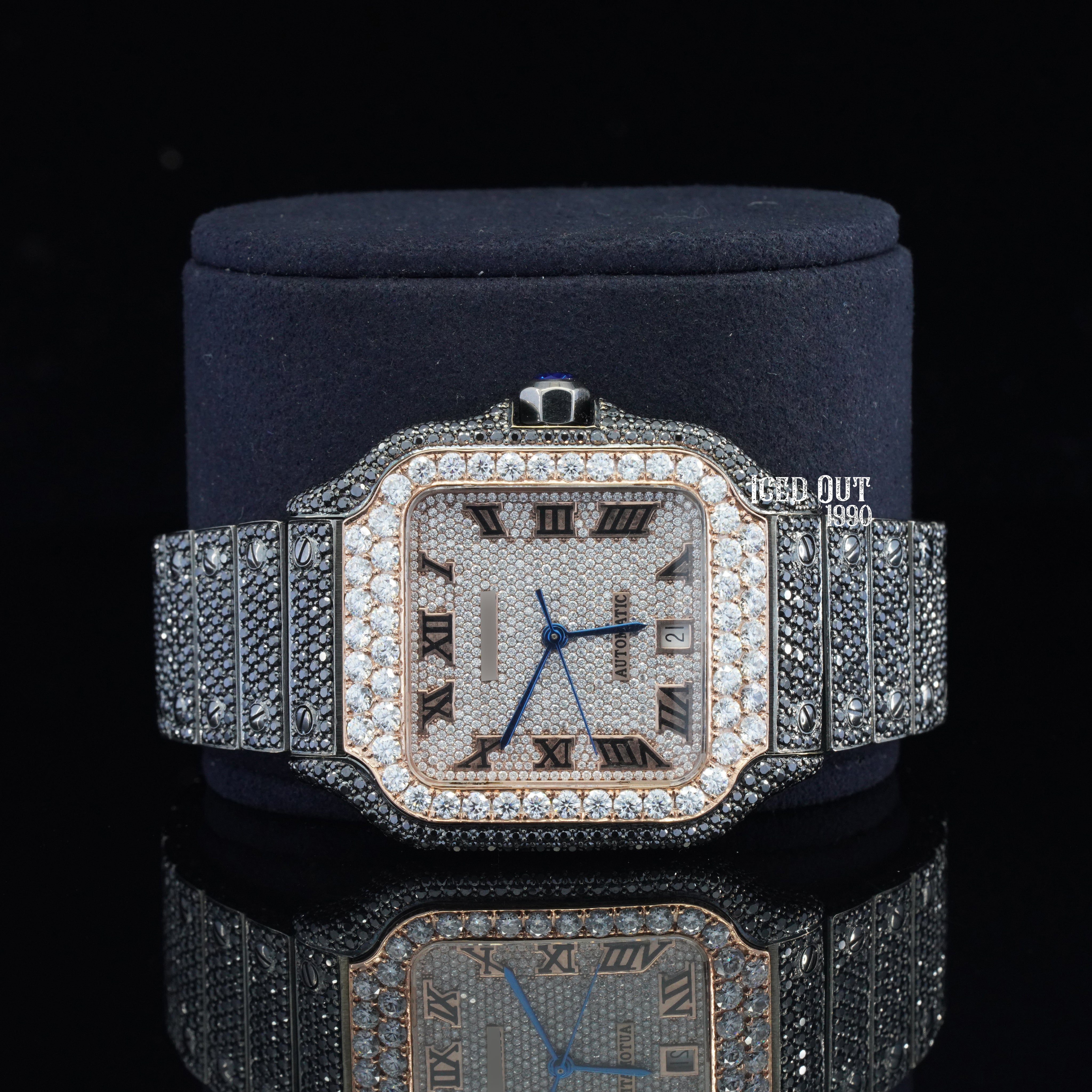 Fabulous Moissanite Diamond Fully Automatic Luxuries Iced Out Stylish Watch