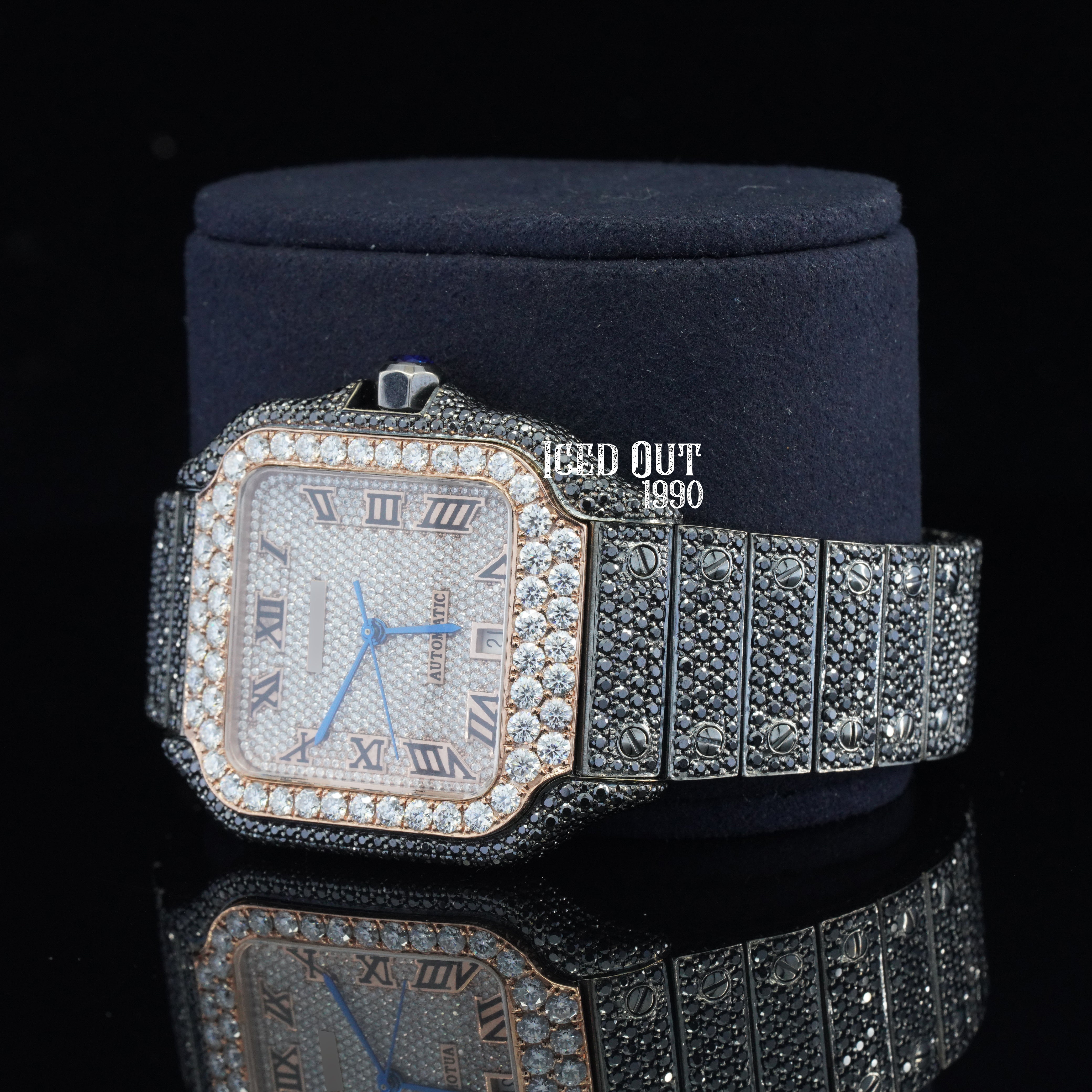 Fabulous Moissanite Diamond Fully Automatic Luxuries Iced Out Stylish Watch