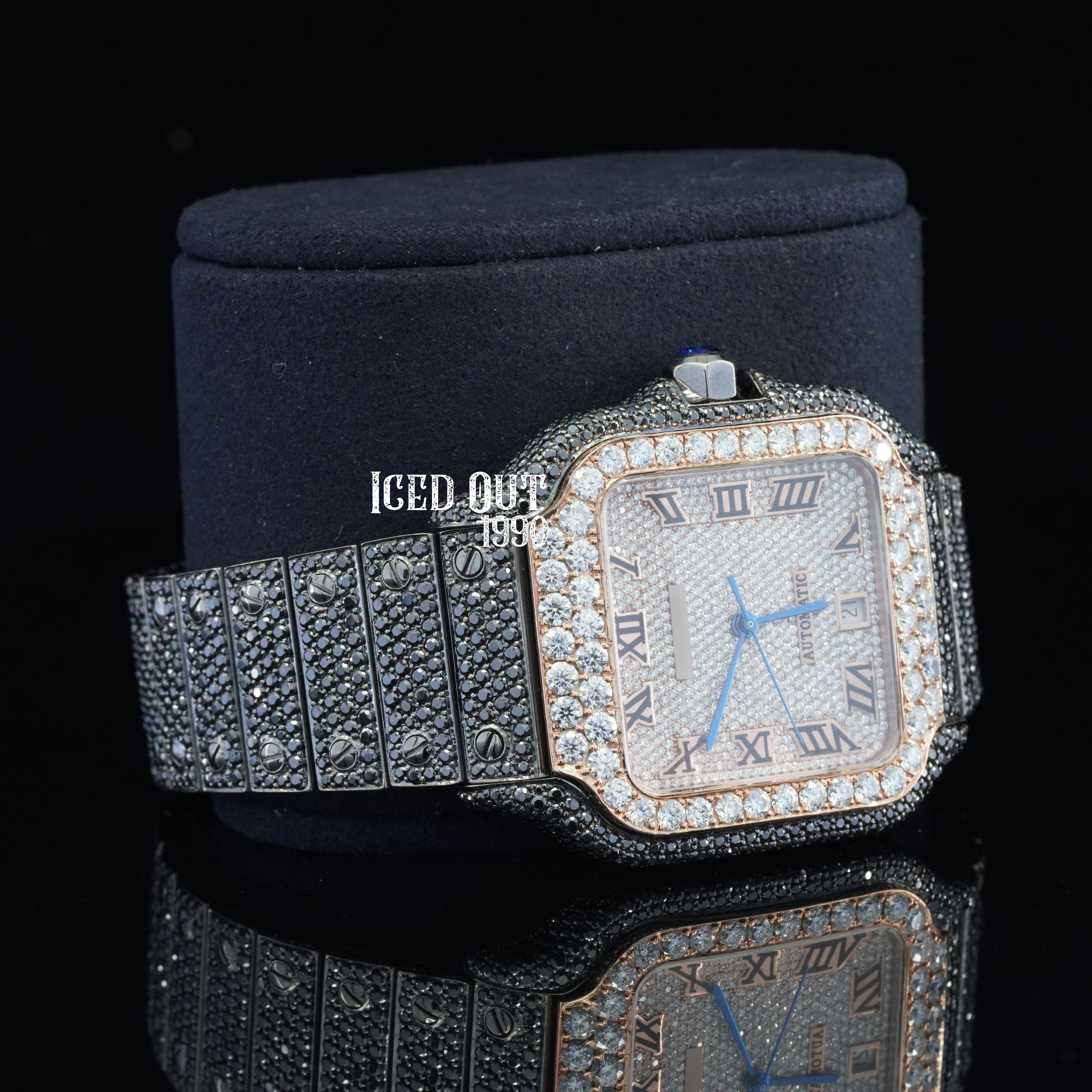 Fabulous Moissanite Diamond Fully Automatic Luxuries Iced Out Stylish Watch