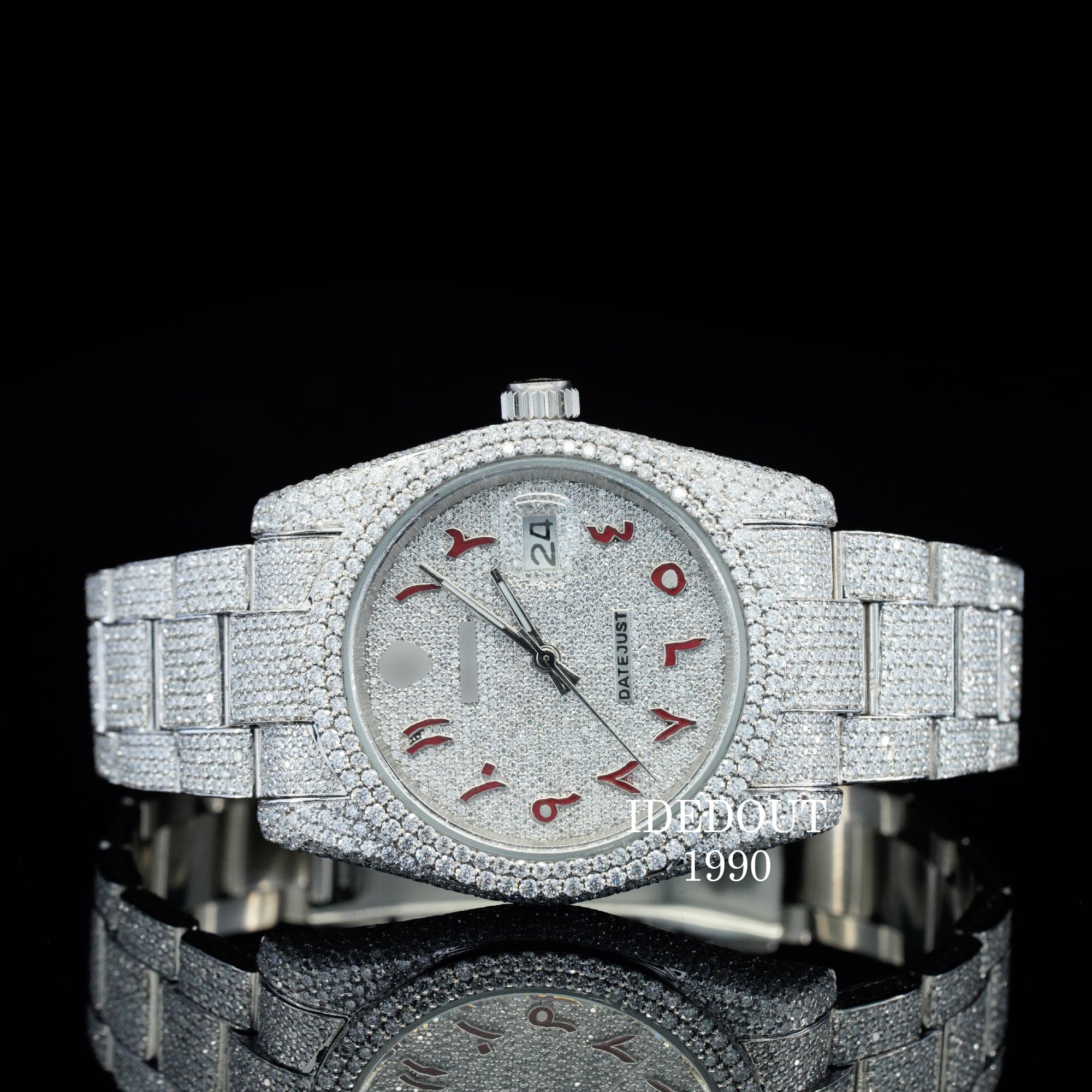 Elegant Look Fully Automatic Hip Hop Style Fabulous Quality Moissanite Diamond Iced Out Watch For Men