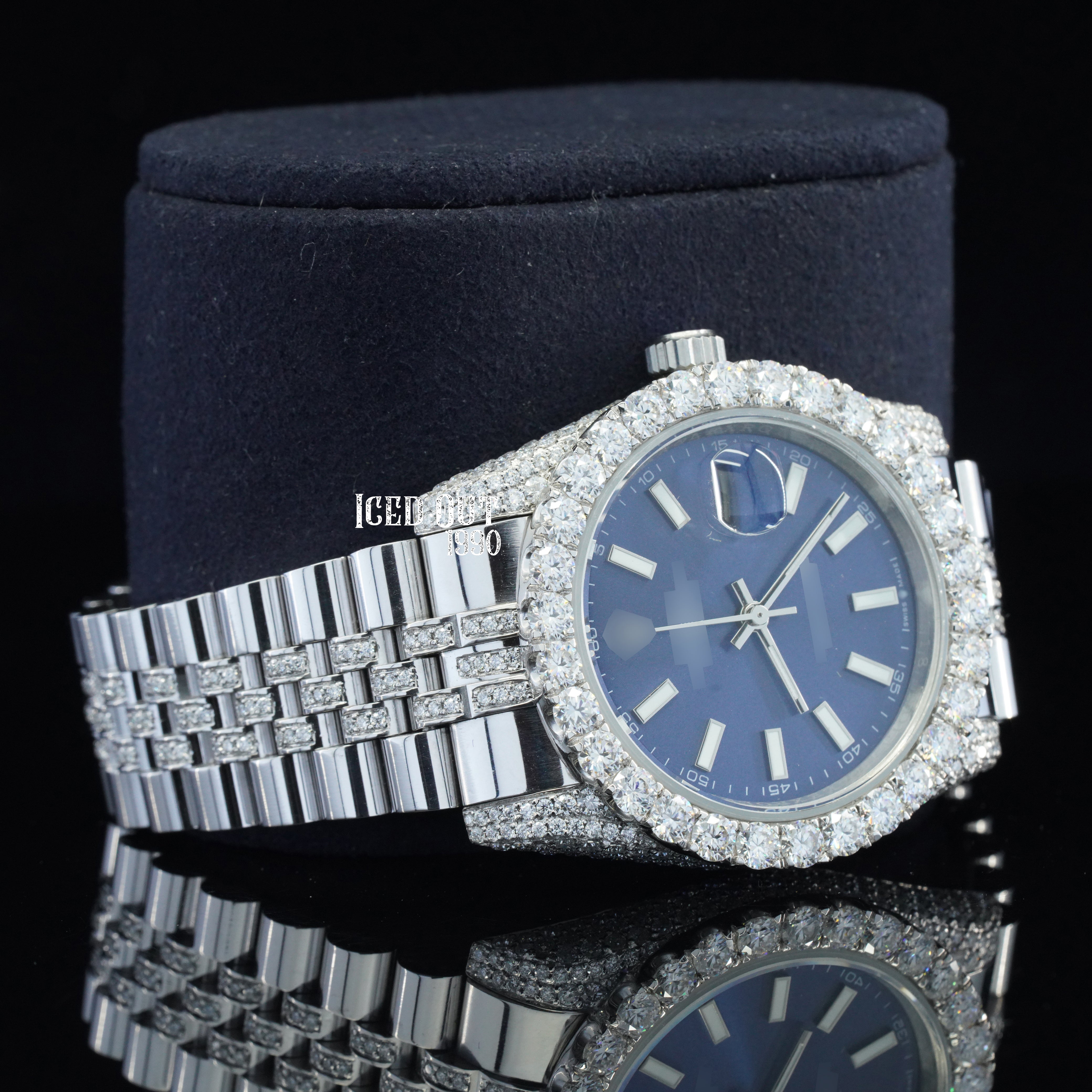 Deluxe Quality Fully Diamond Iced Out Awesome Moissanite Watch For Women