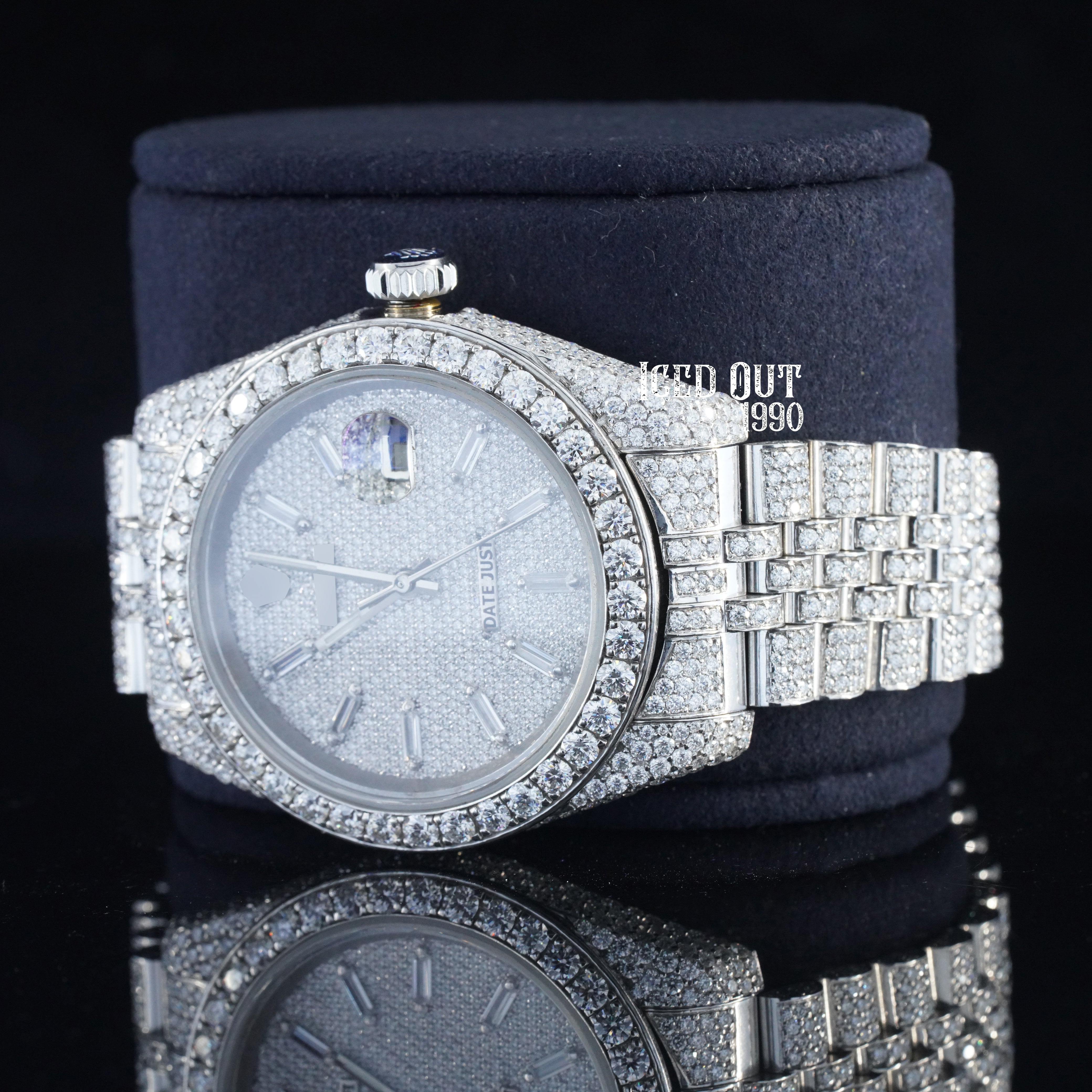 Amazing Hip Hop Style Luxuries Moissanite Diamond Totally Automatic Iced Out Watch For Men