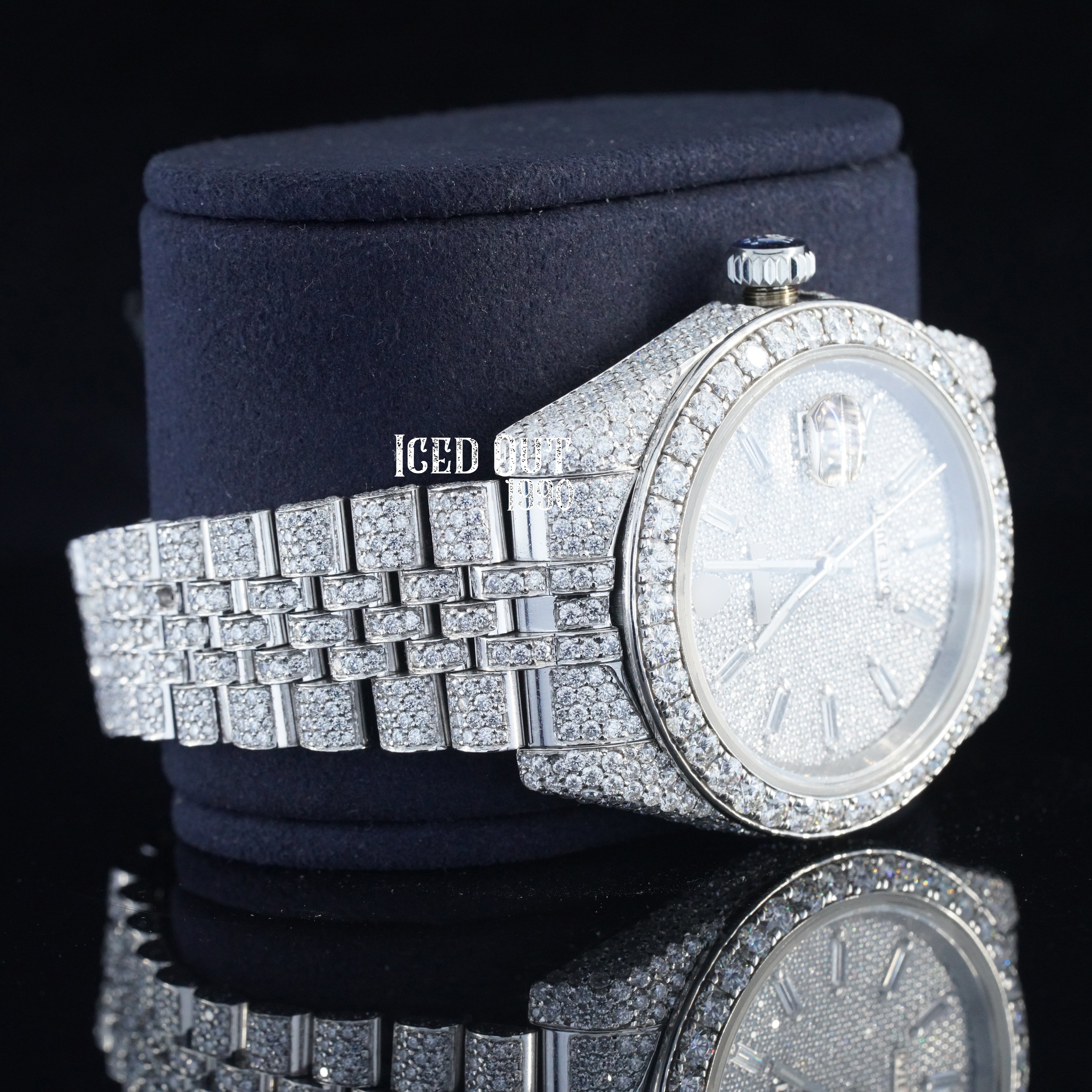 Amazing Hip Hop Style Luxuries Moissanite Diamond Totally Automatic Iced Out Watch For Men