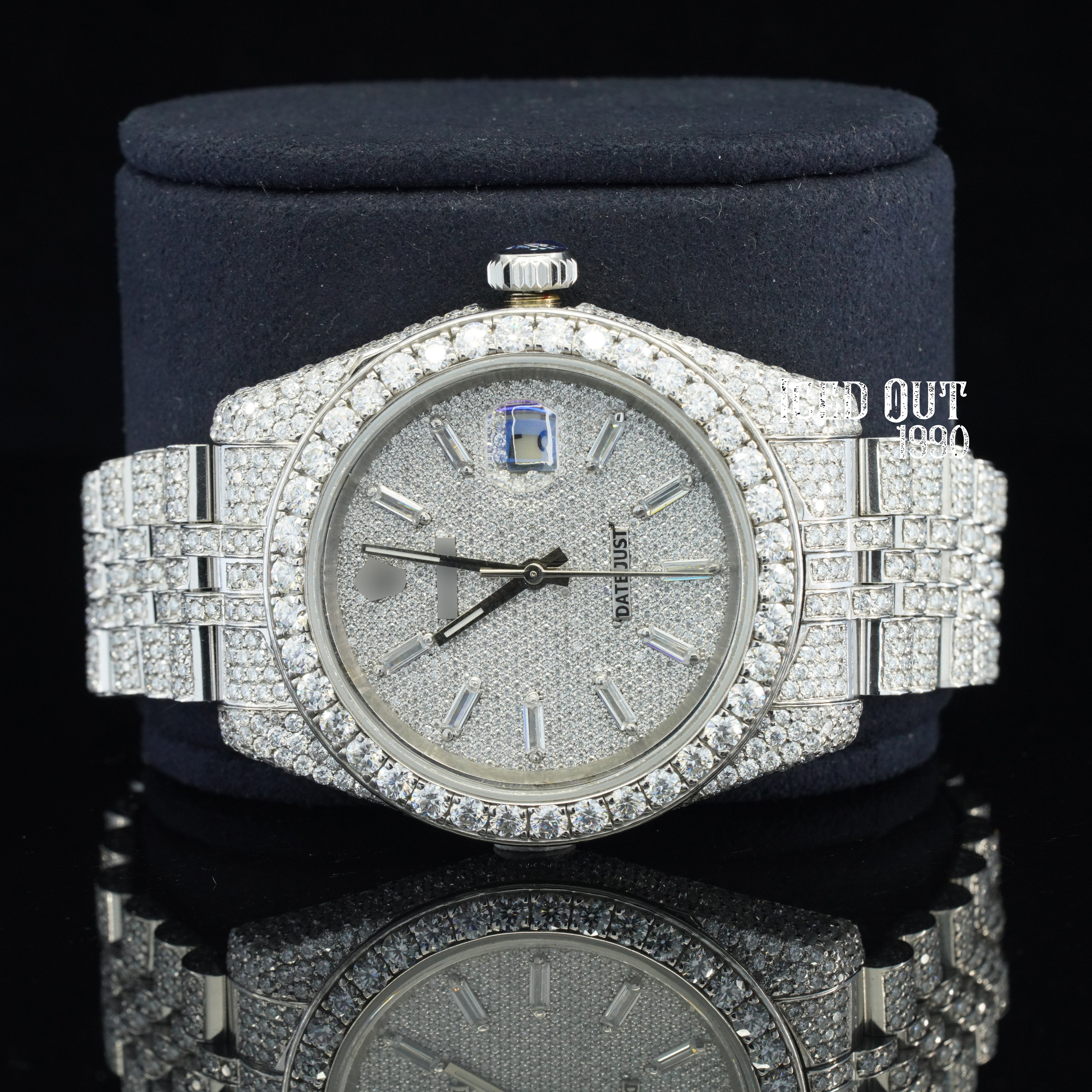 Amazing Hip Hop Style Luxuries Moissanite Diamond Totally Automatic Iced Out Watch For Men