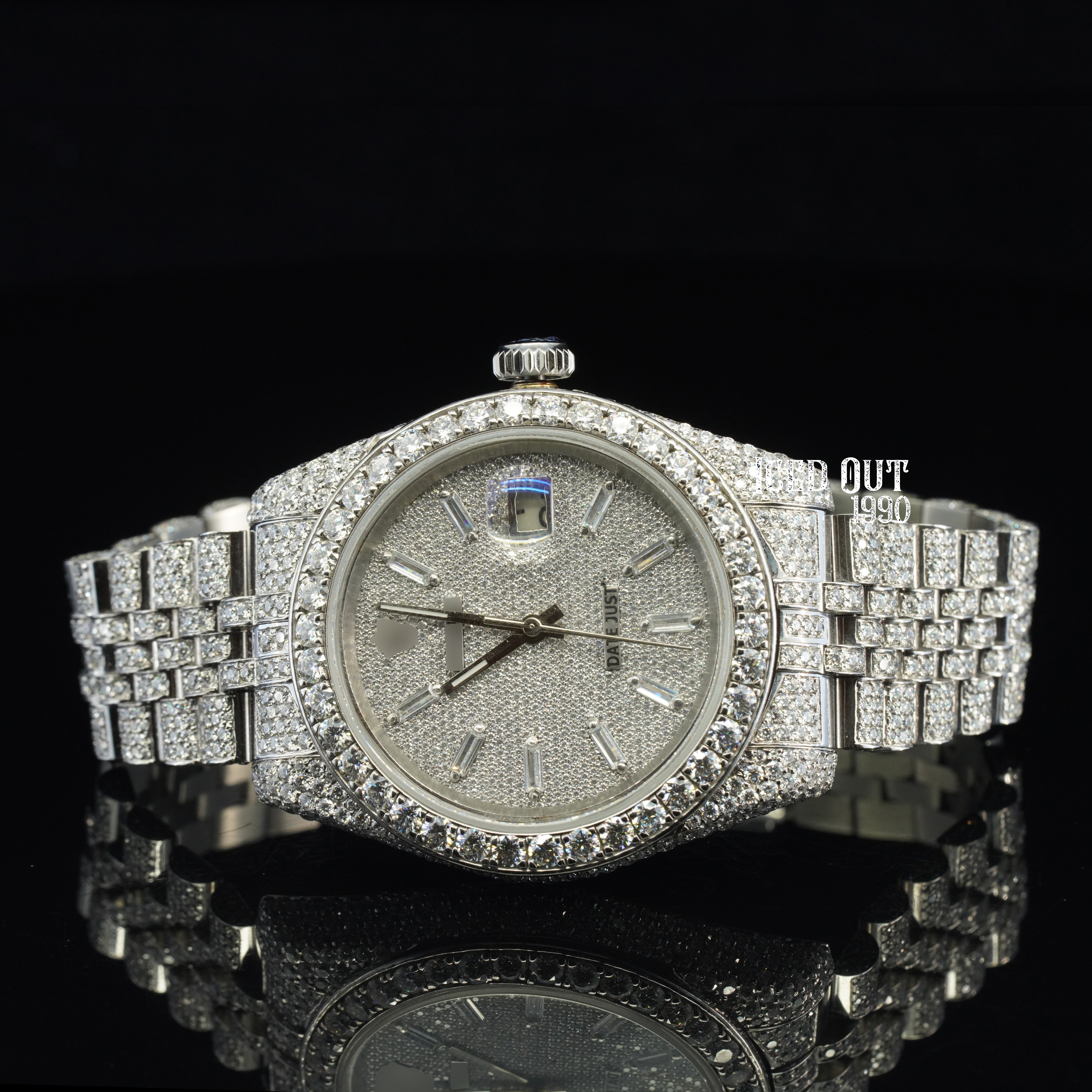 Amazing Hip Hop Style Luxuries Moissanite Diamond Totally Automatic Iced Out Watch For Men