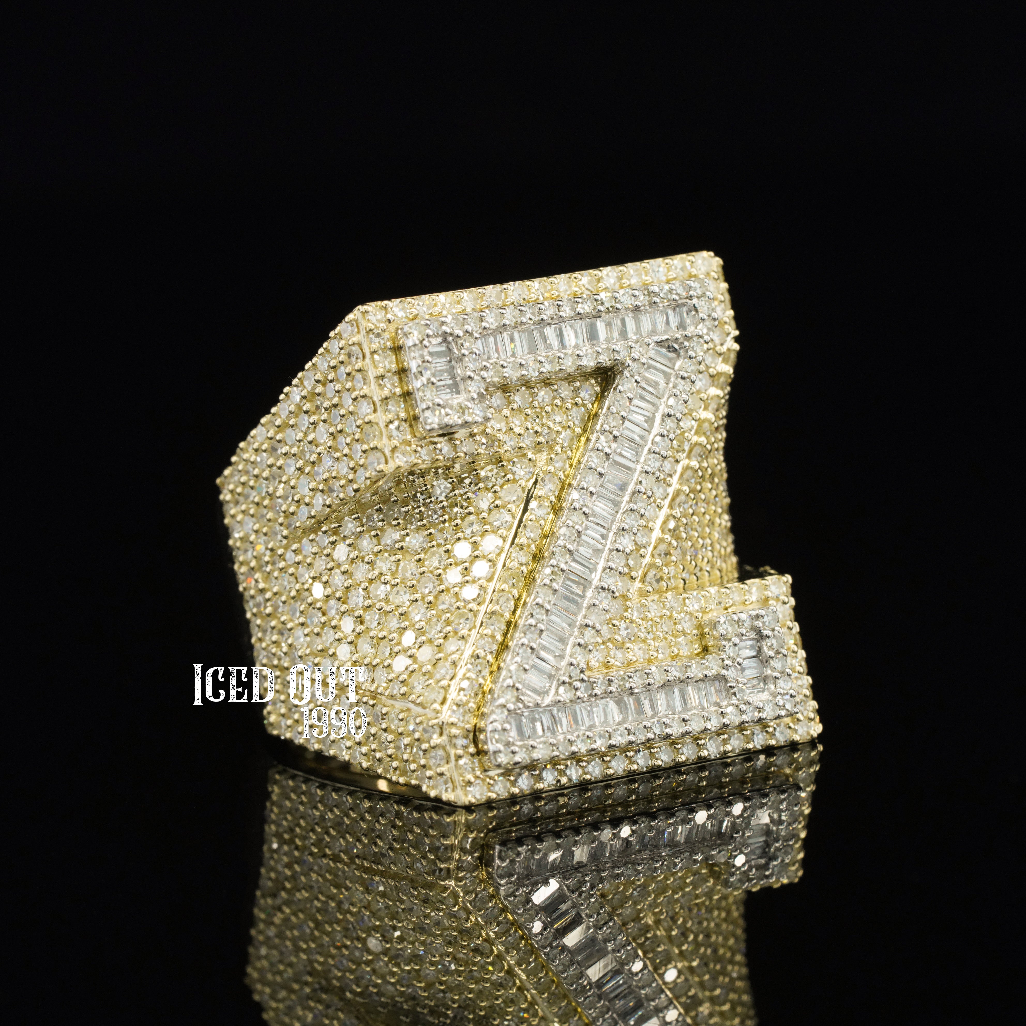 3.95 Iced Out Amazing Moissanite Diamond Hip Hop Ring For Men And Women