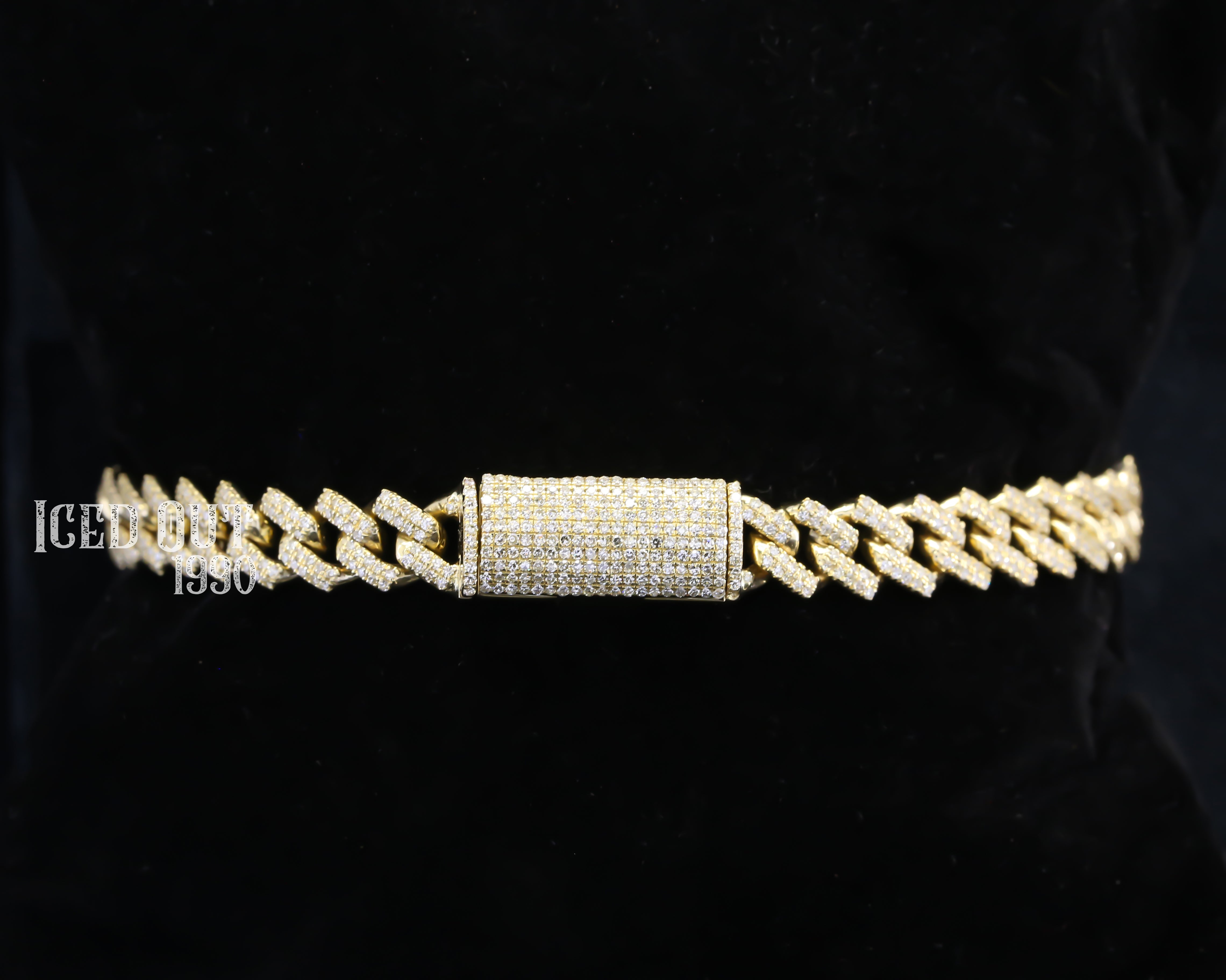 2.55 Carat Moissanite Diamond Hip Hop Iced Out Bracelet