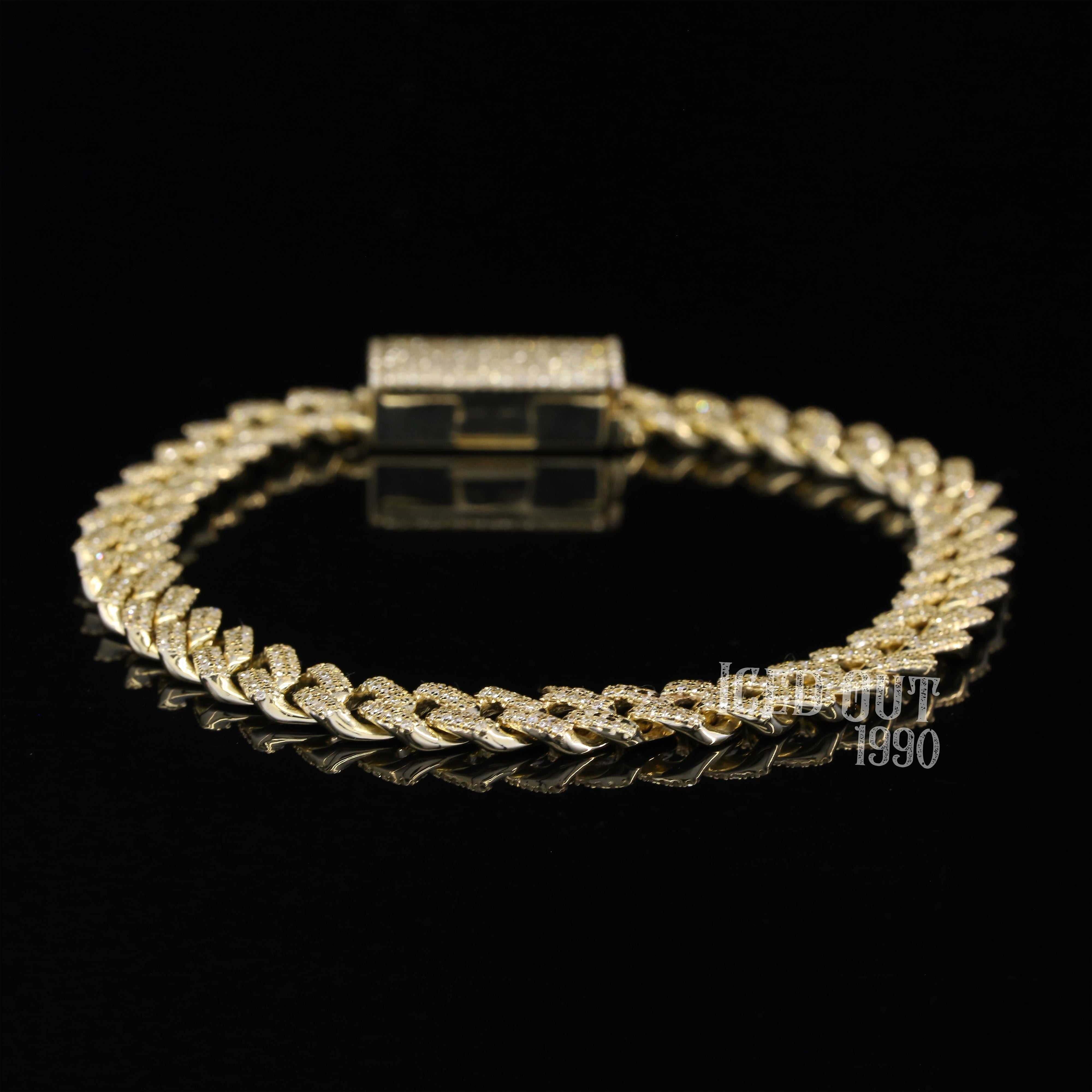 2.55 Carat Moissanite Diamond Hip Hop Iced Out Bracelet