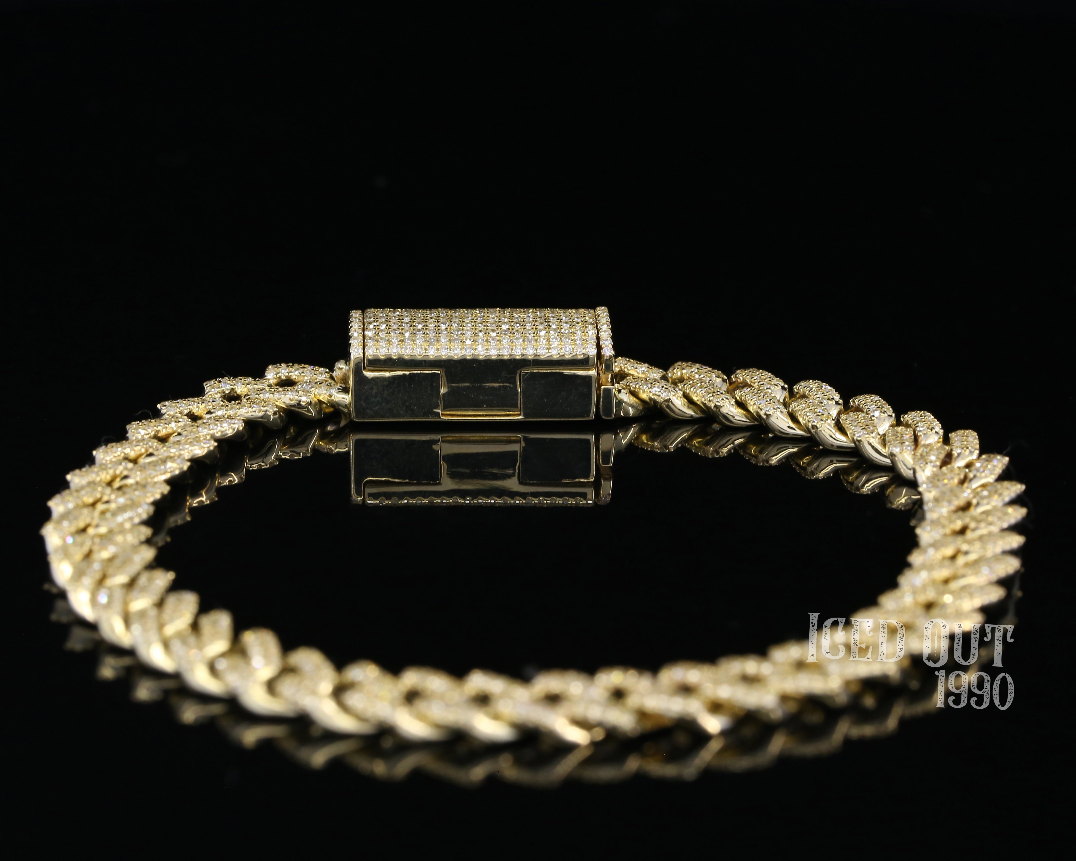 2.55 Carat Moissanite Diamond Hip Hop Iced Out Bracelet