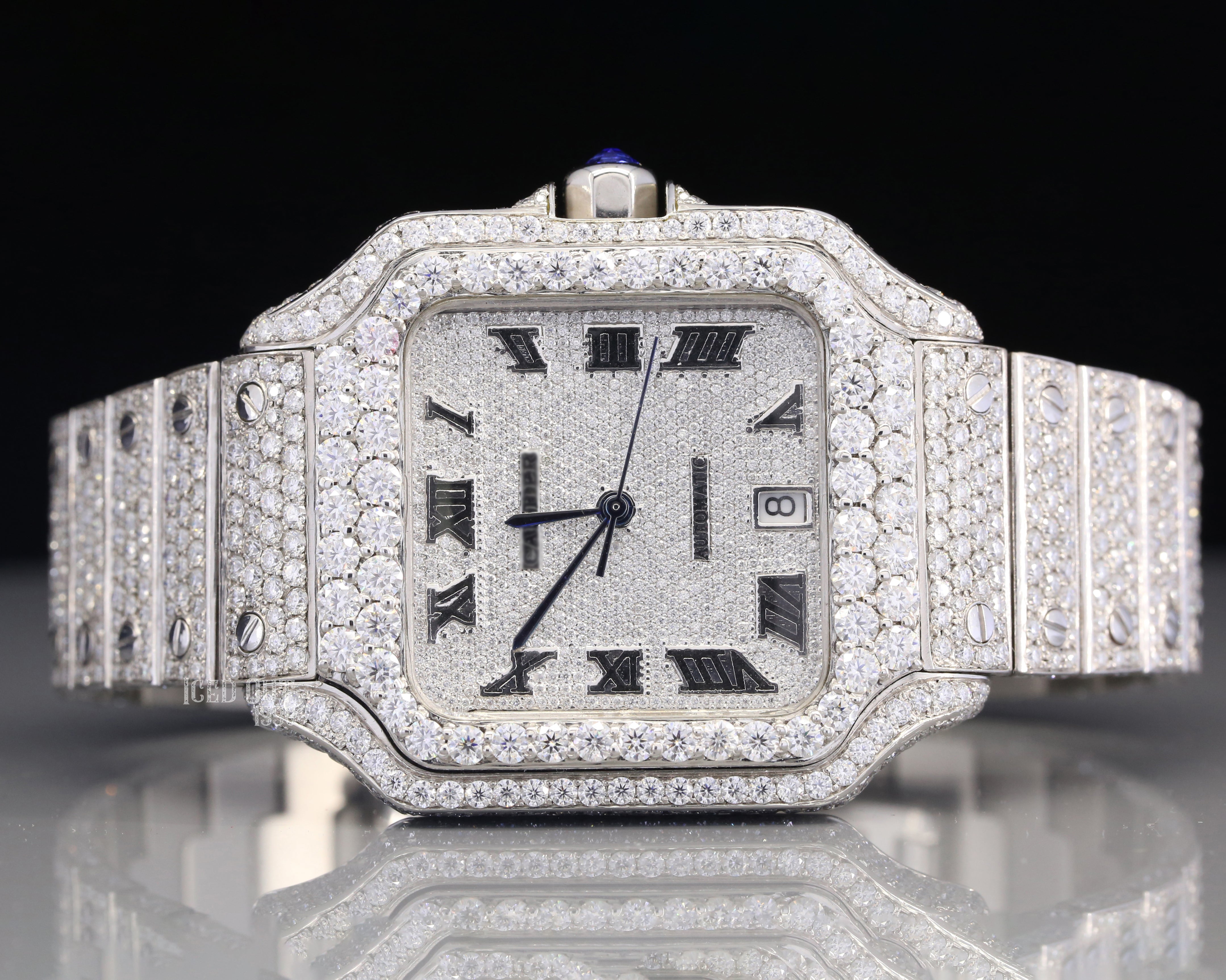 Moissanite Iced Out Hip Hop Watch For Men