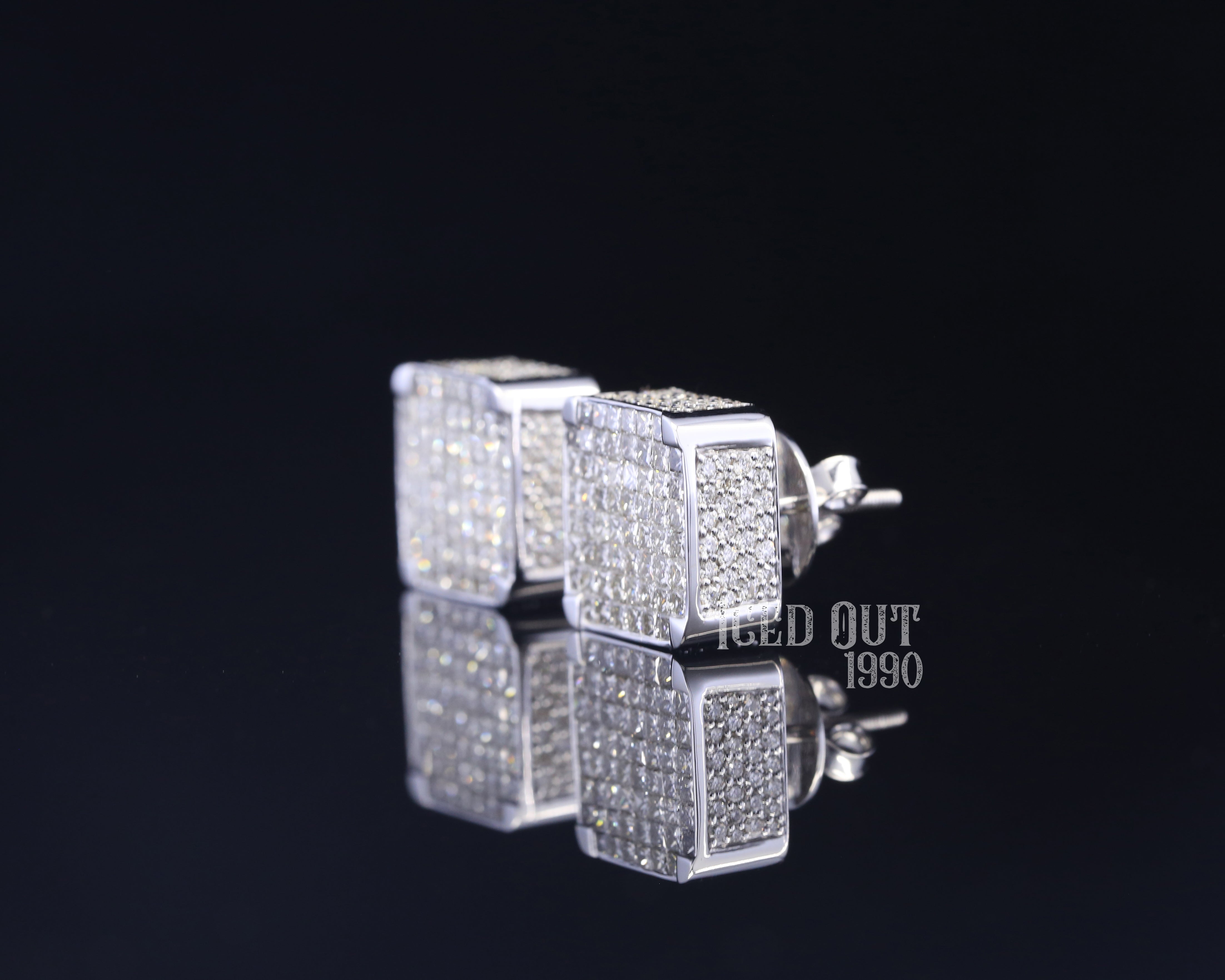 3.25 Carat Moissanite Stud Earrings