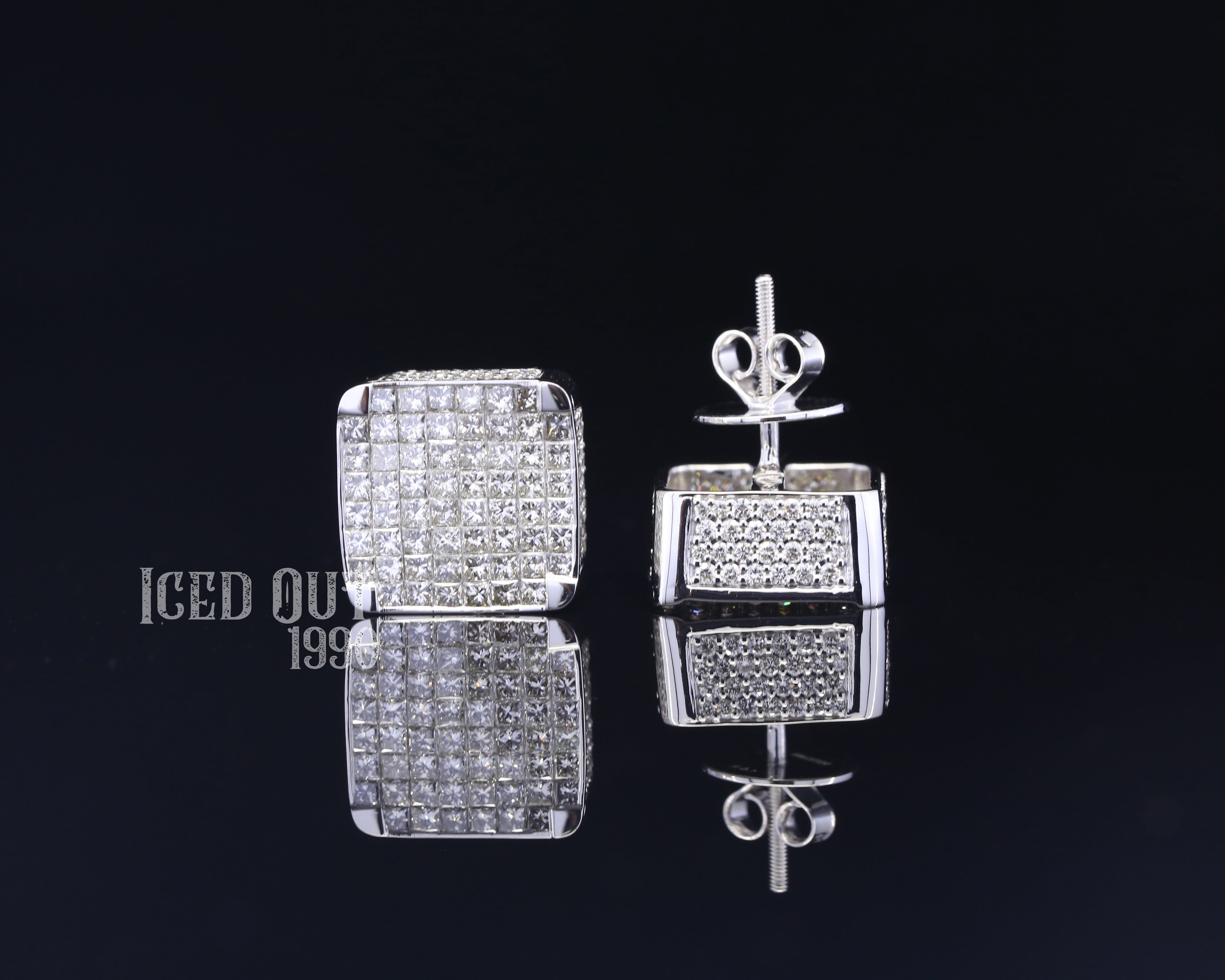 3.25 Carat Moissanite Stud Earrings