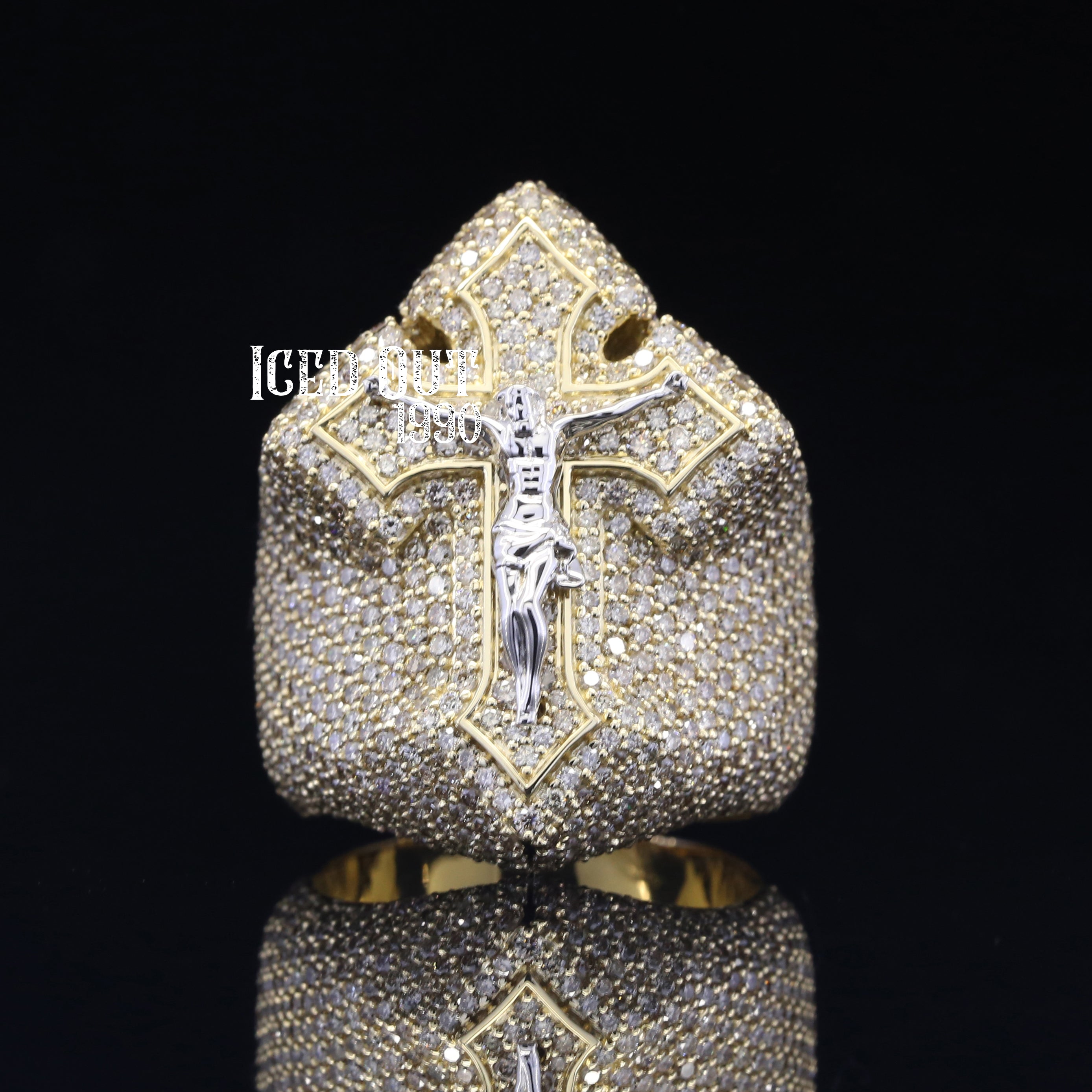 5.30 Carat Round Shape Moissanite Diamond Iced Out Hip Hop Ring For Women And Men