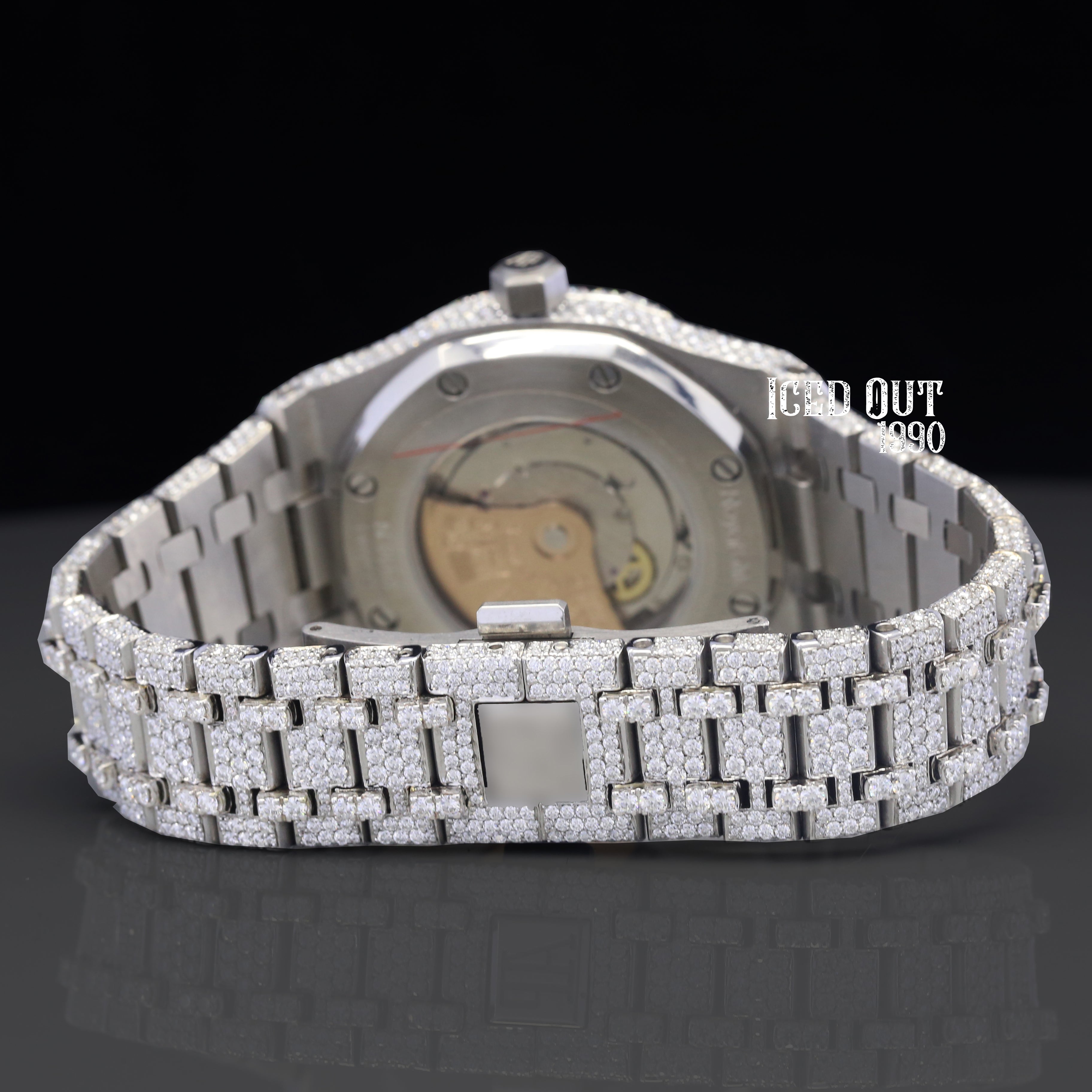 Perfectly Created Moissanite Diamond Fully Iced Out And Automatic Watch For Men